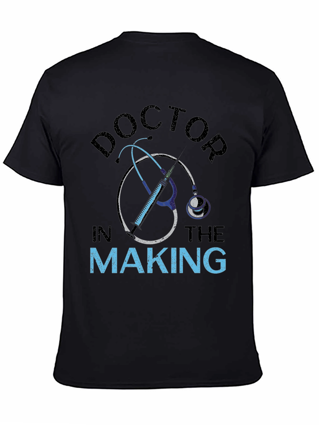 Black Doctor In The Making Graphic T-Shirt view 4
