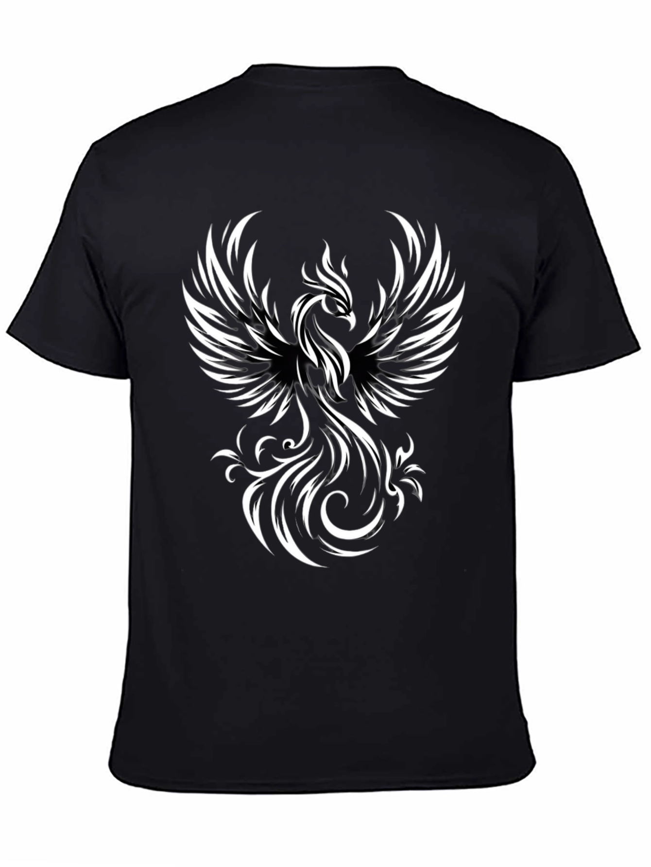 Black Phoenix Graphic Black T-Shirt view 4
