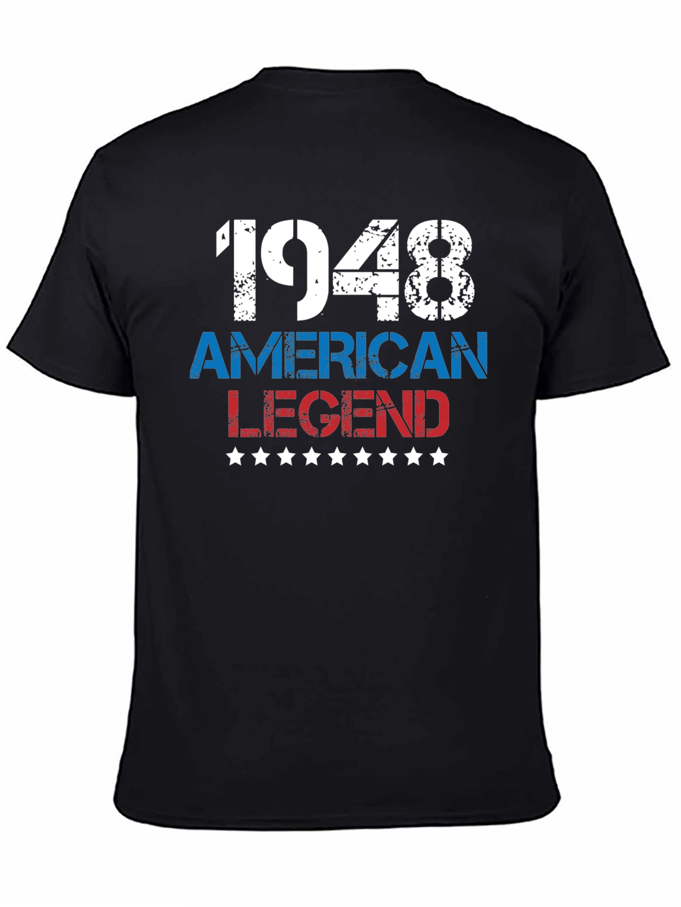 Black 1948 American Legend T-Shirt - Patriotic Birthday Gift view 4