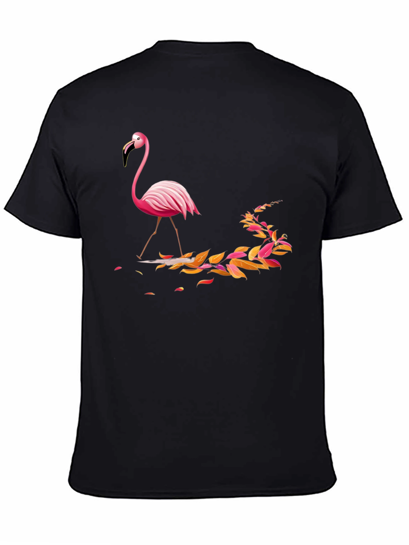 Black Flamingo Graphic Tee - Casual Style view 4