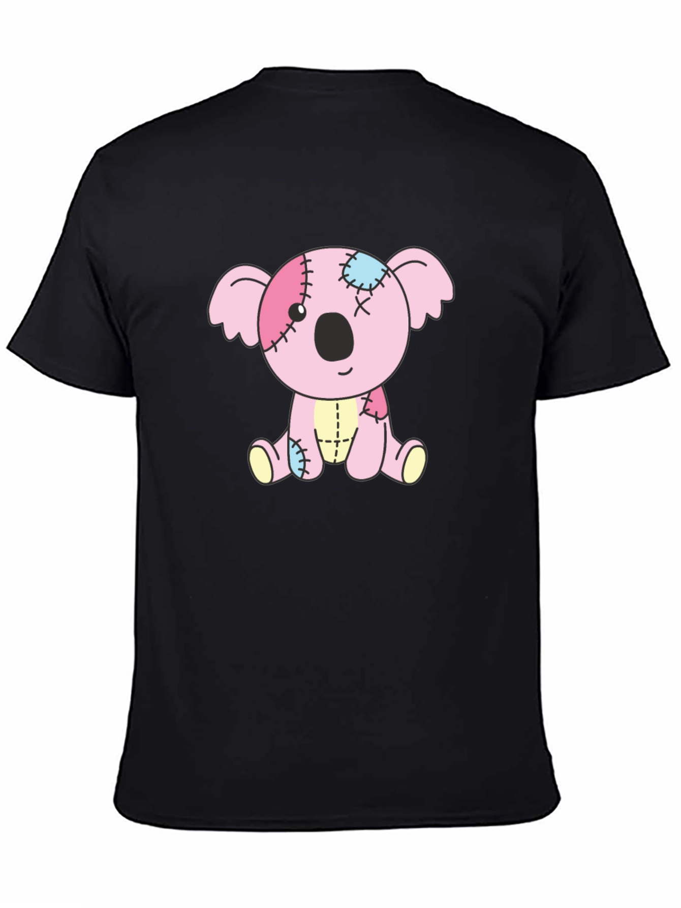 Black Koala Patchwork Graphic Tee - Unisex view 4