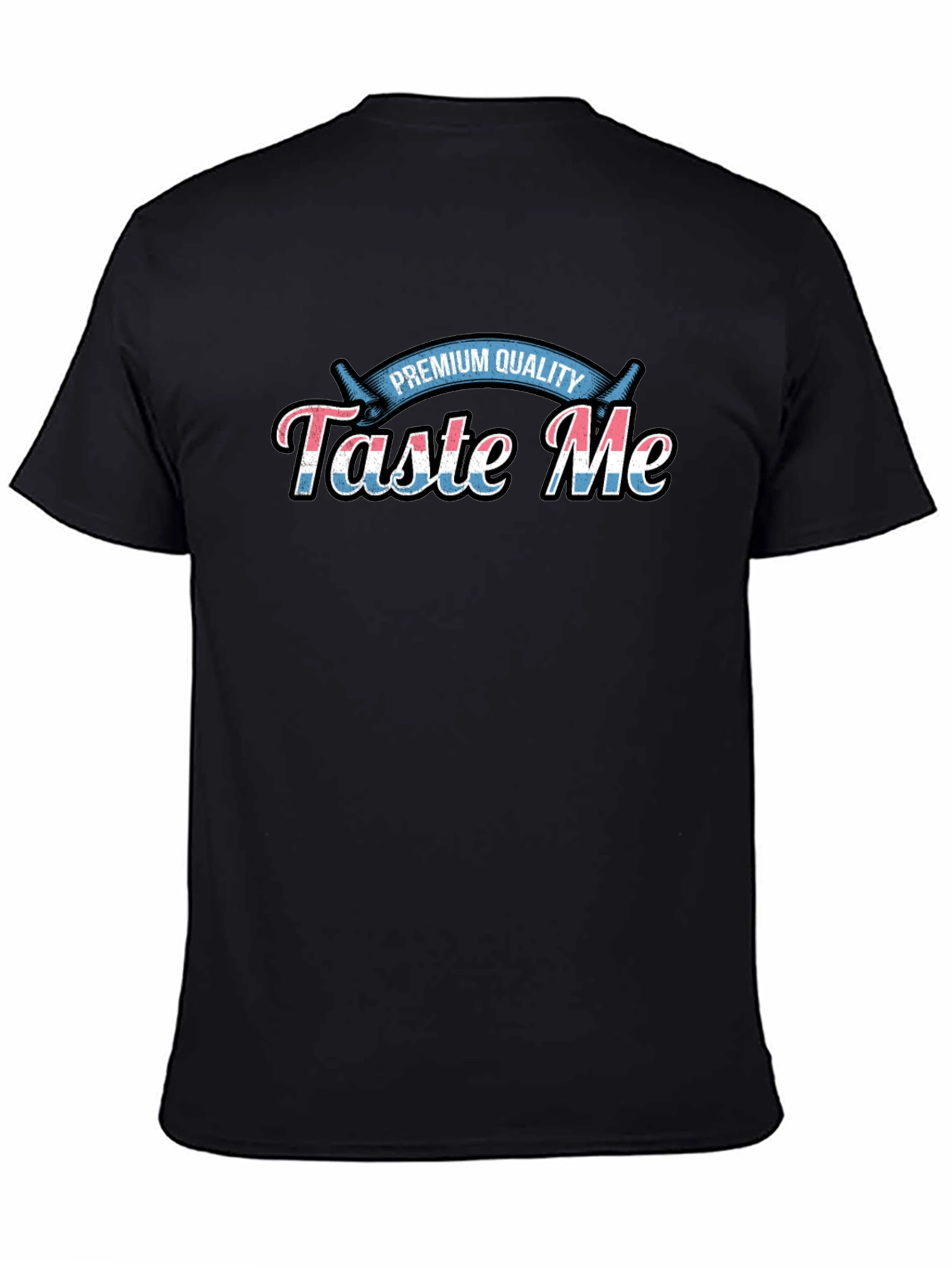 Black Taste Me Premium Quality Black T-Shirt view 4