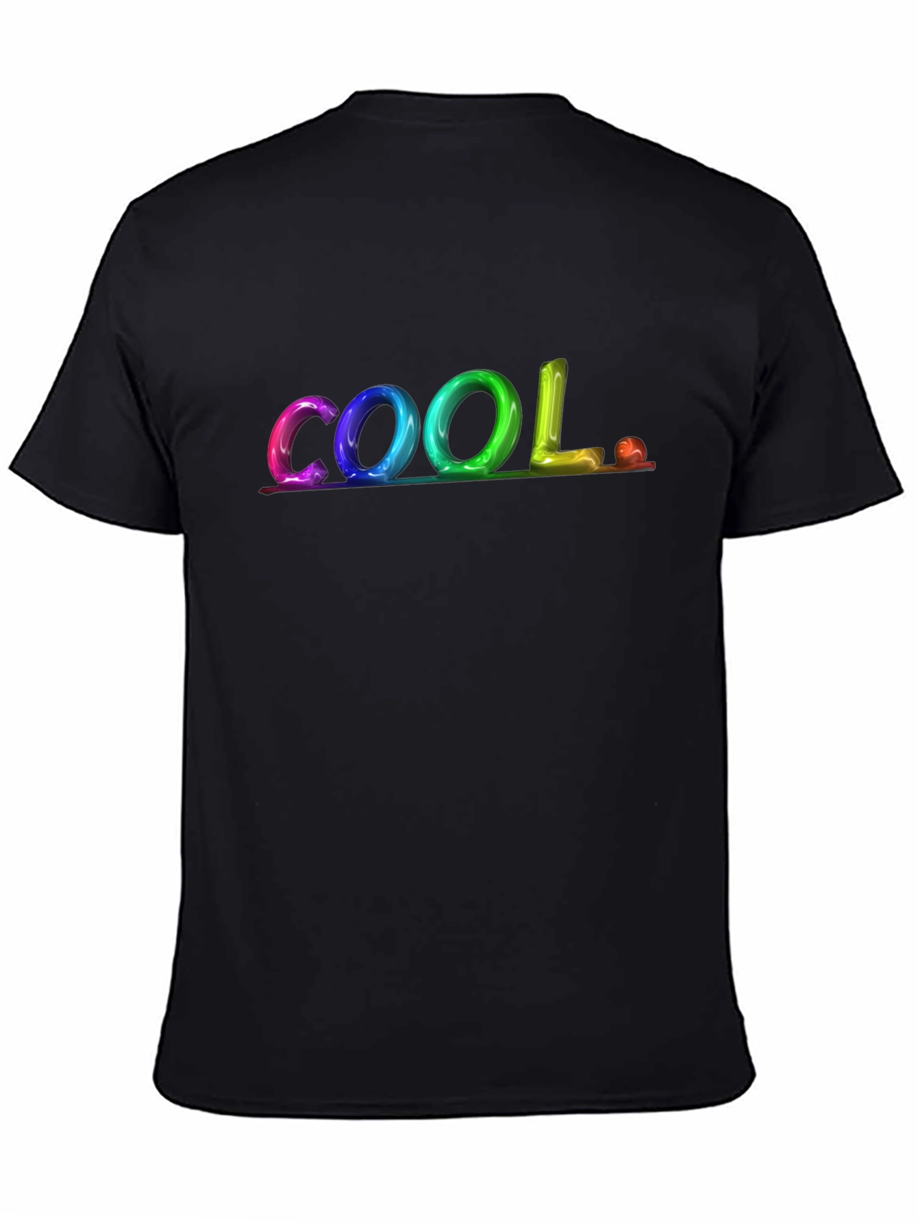Black Cool Graphic Print Black T-Shirt view 4