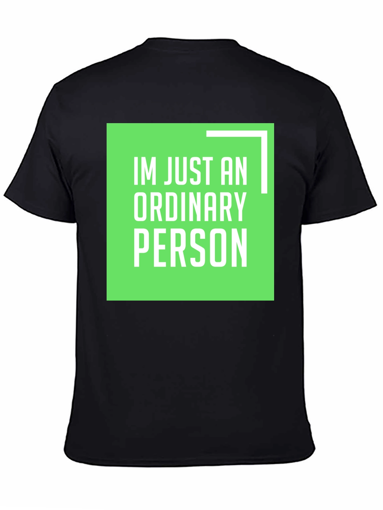 Black Ordinary Person Graphic Tee - Casual Style view 4