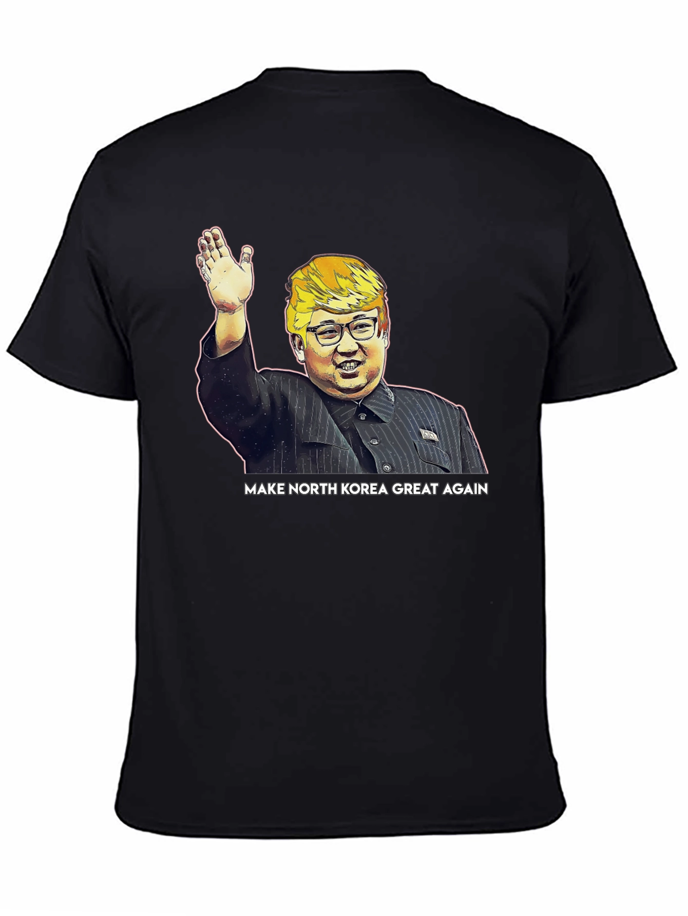 Black Make North Korea Great Again T-Shirt view 4