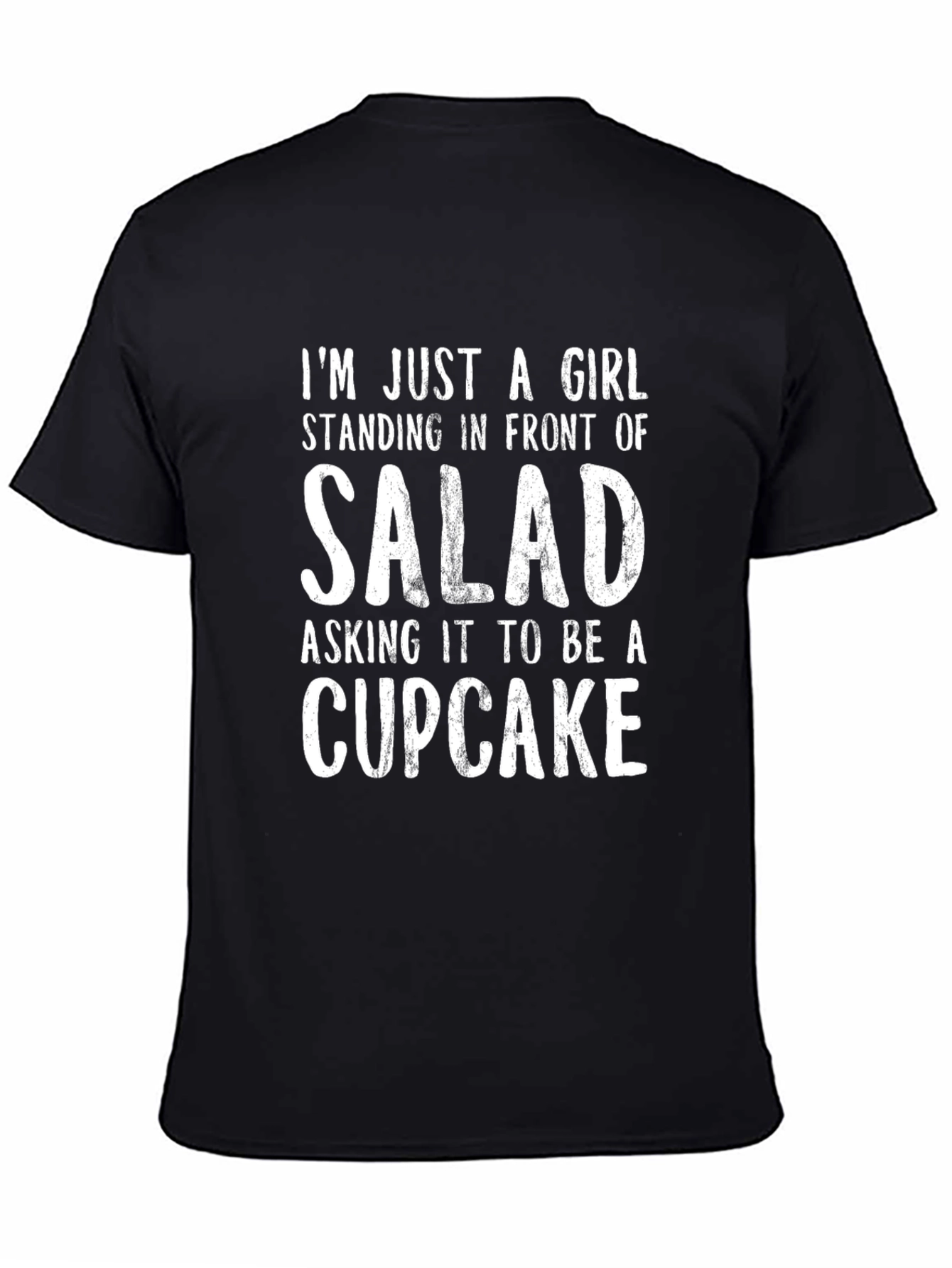 Funny Salad Cupcake Graphic T-Shirt - 4