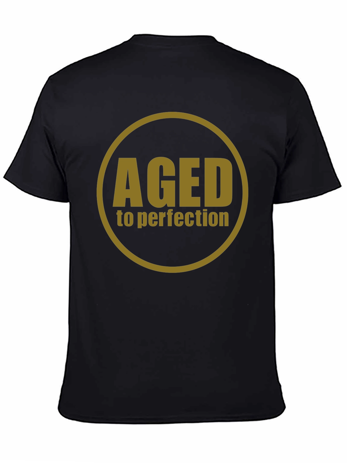 Black Aged to Perfection Black Graphic Tee view 4