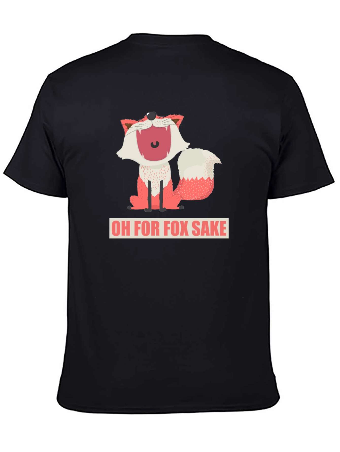 Black Oh For Fox Sake T-Shirt view 4