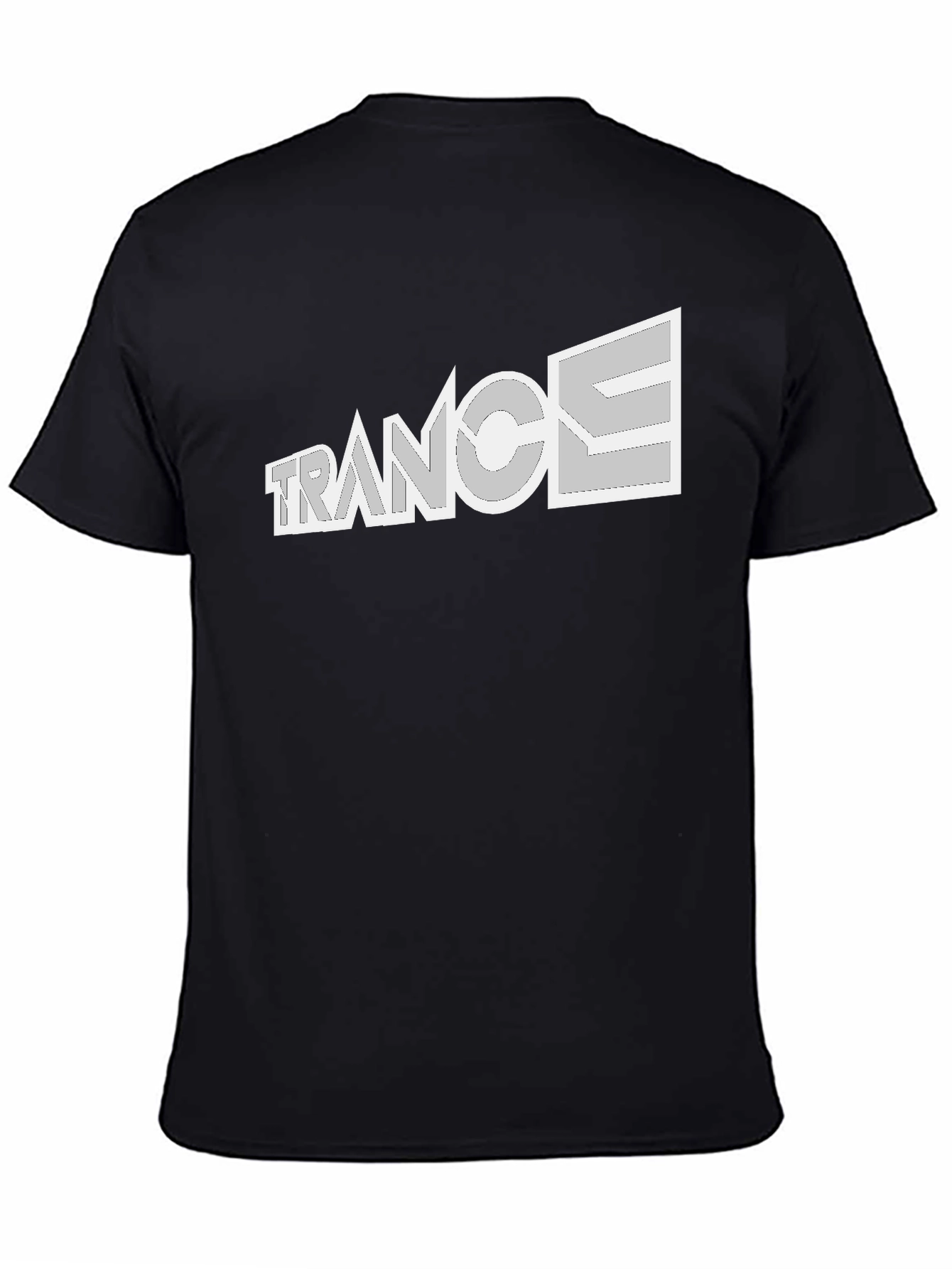 Black Trance Music Black T-Shirt - EDM Rave Party Tee view 4