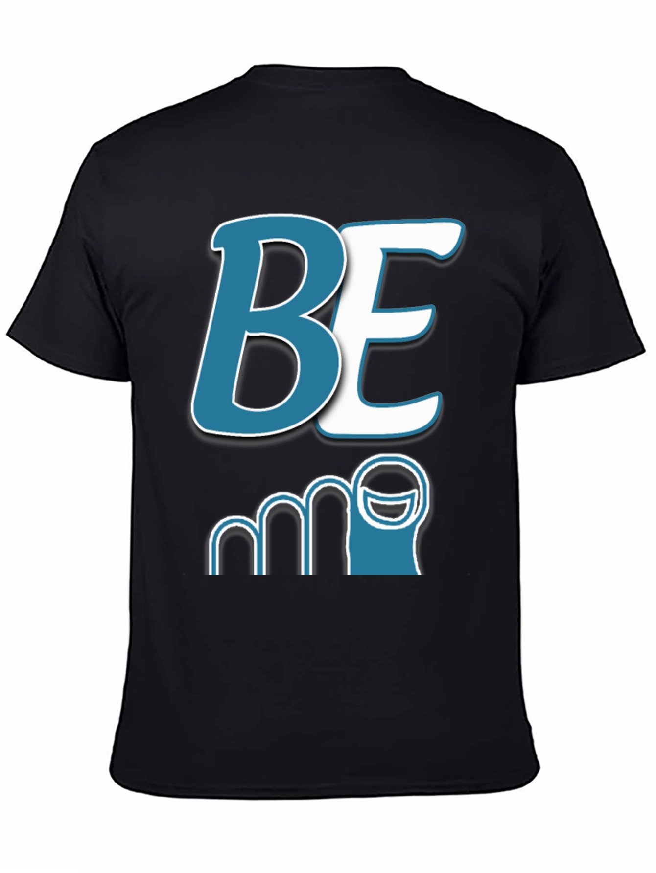 Black Be Toe T-Shirt Funny Pun Design view 4