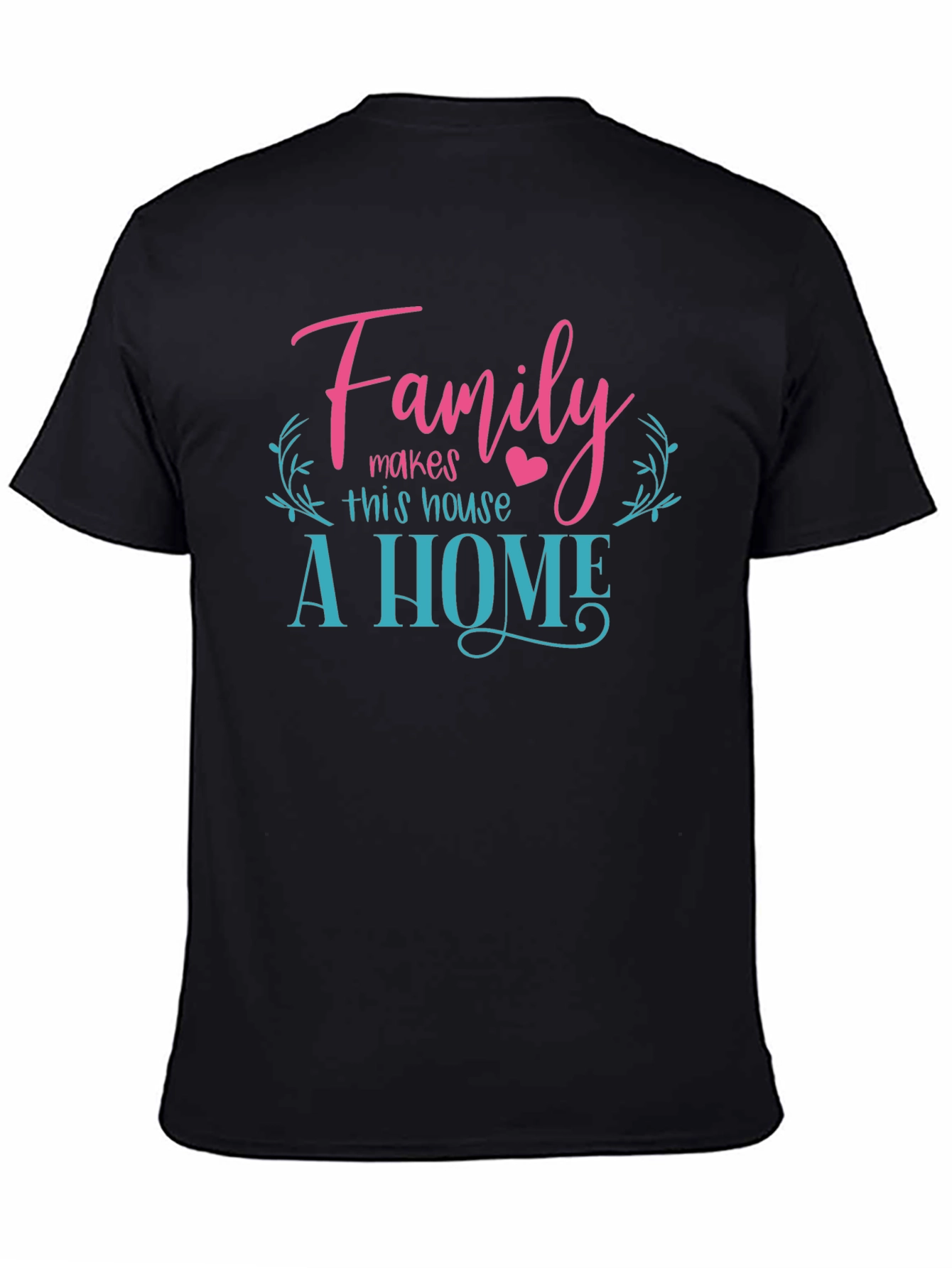 Black Family Makes A Home Graphic Tee - Soft Cotton Blend view 4