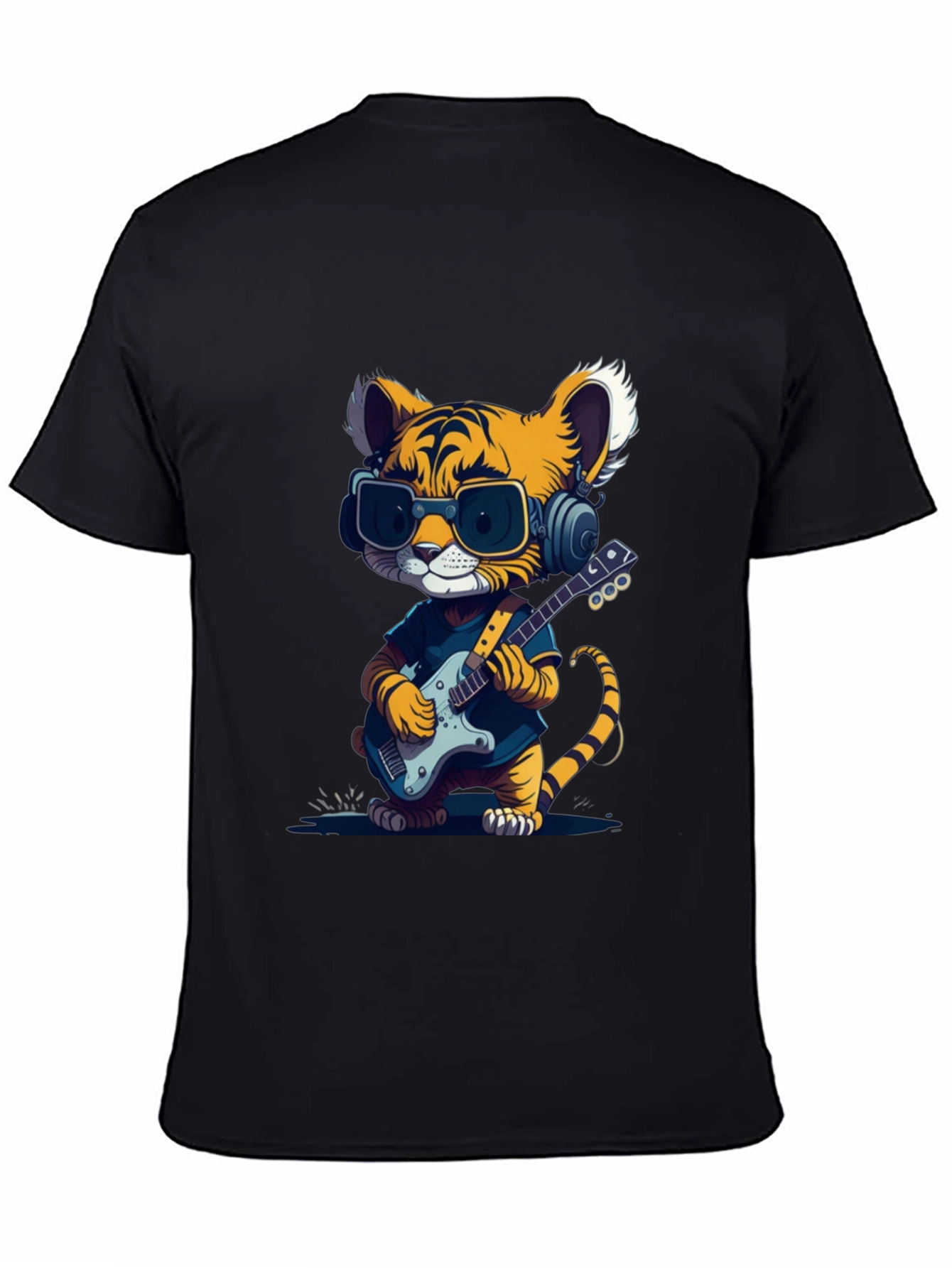 Black Tiger Guitarist T-Shirt view 4