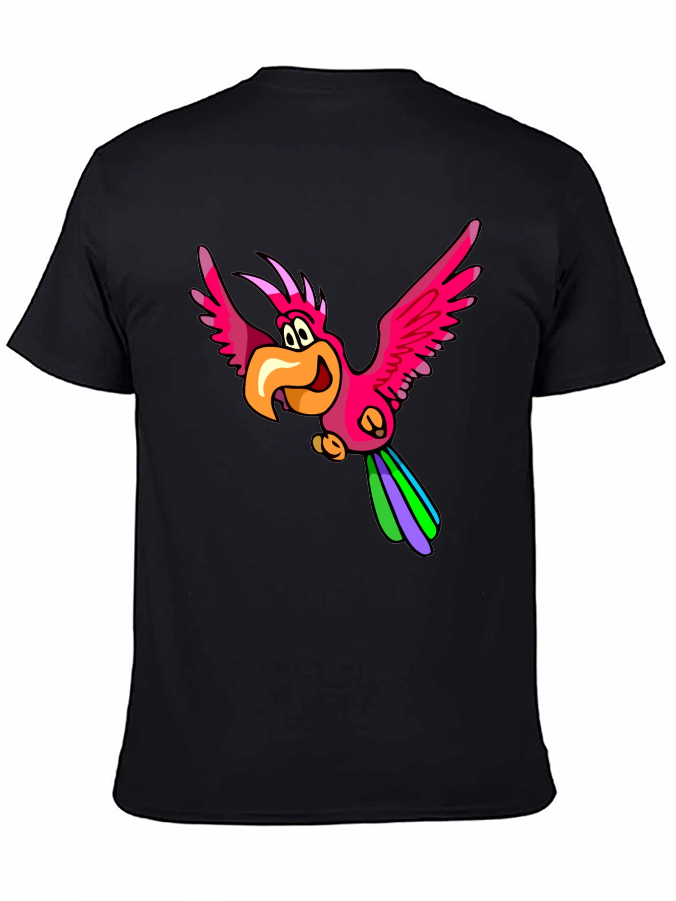 Black Parrot Graphic T-Shirt view 4