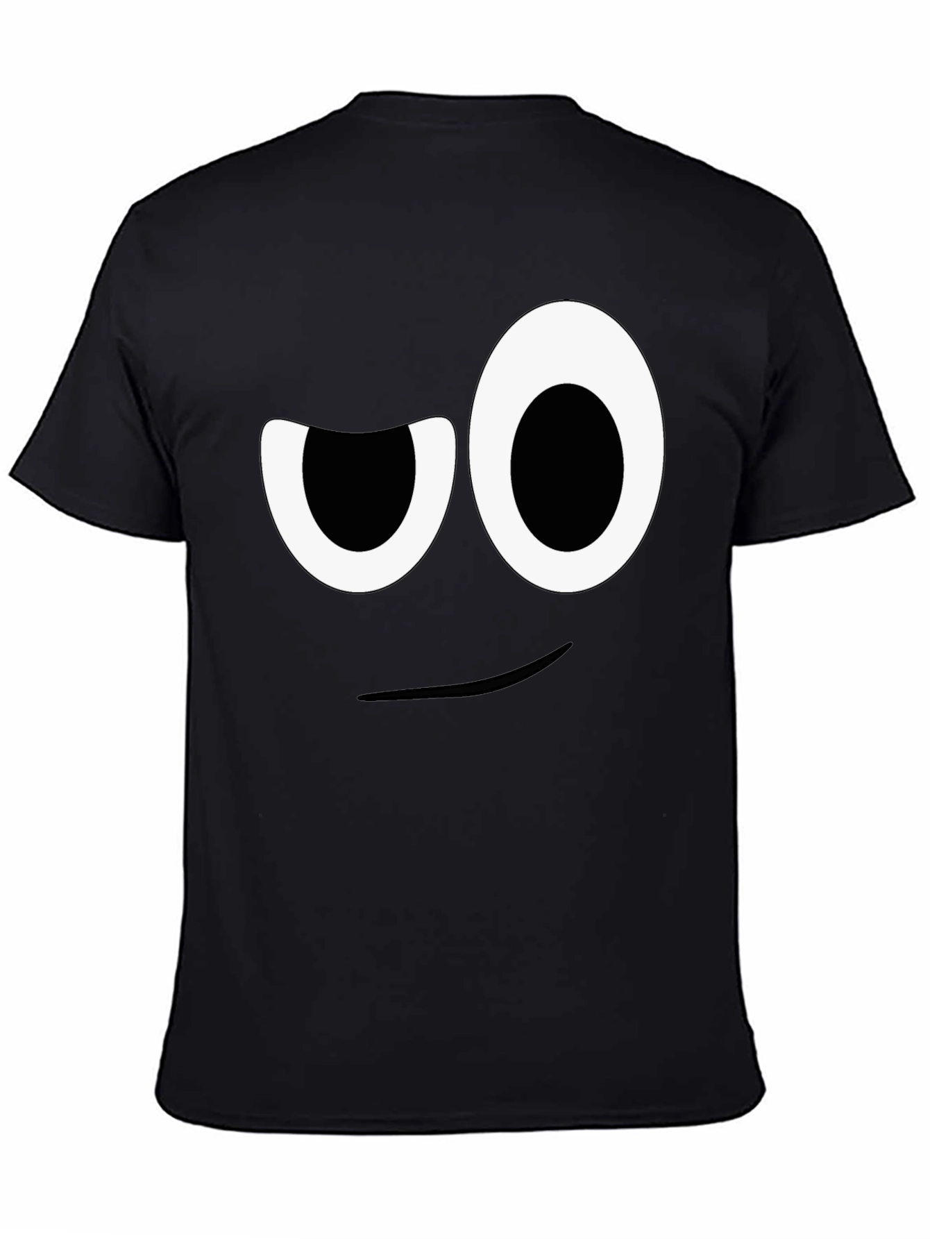 Black Winking Face Graphic Tee - Funny Unisex T-Shirt view 4