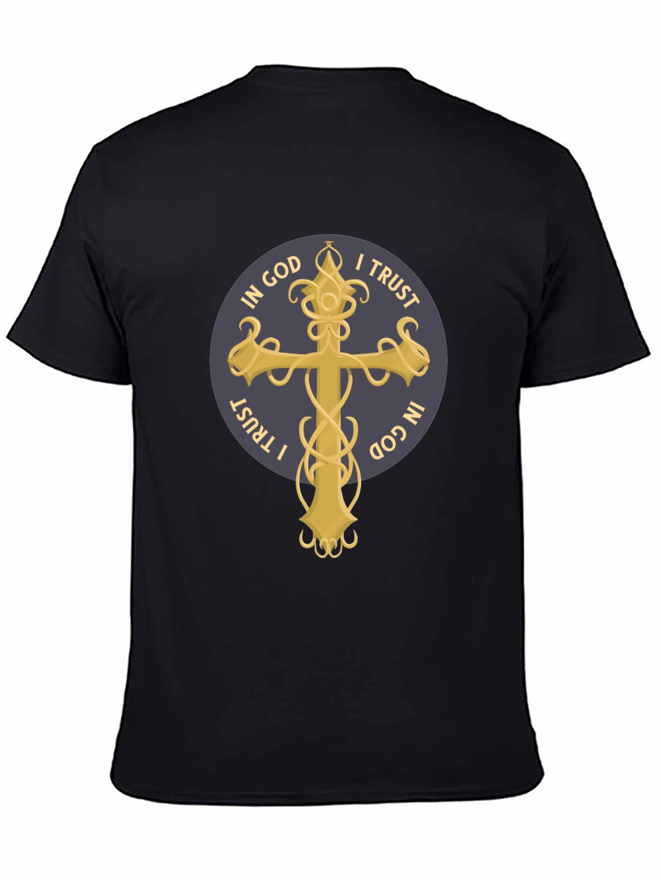Black Faithful Tee: In God I Trust Graphic T-Shirt view 4