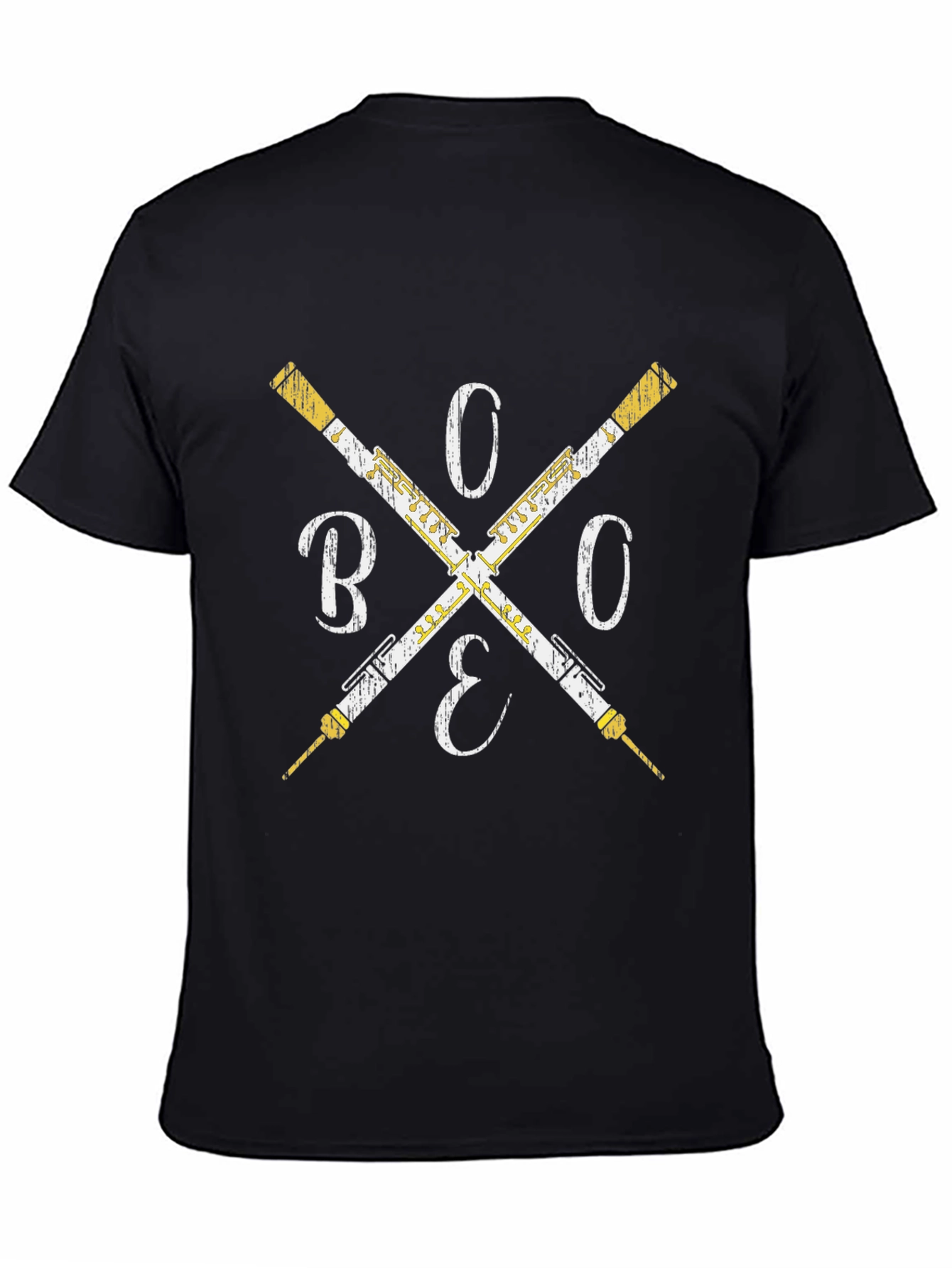 Black B.O.O.E. Bassoon T-Shirt - Musician's Style view 4