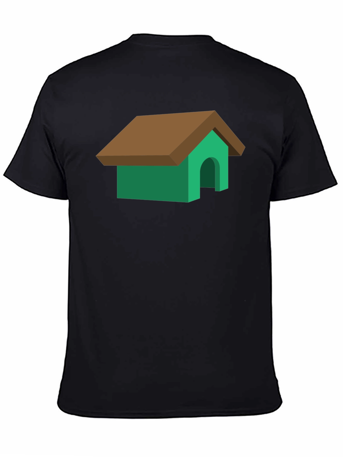 Black Dog House Graphic Tee - Funny Pet Lover Shirt view 4