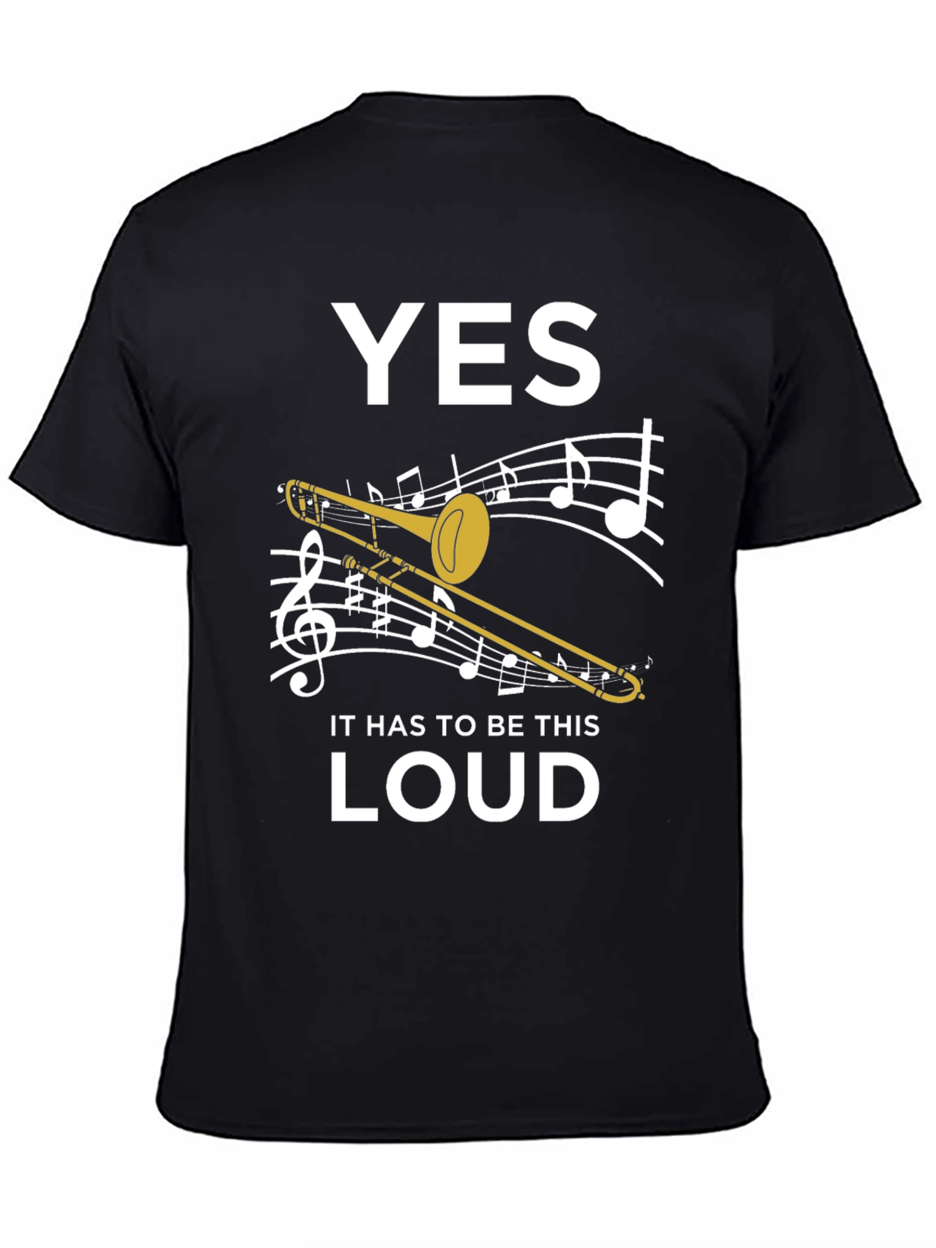 Yes, Loud Trombone Graphic Tee - 4