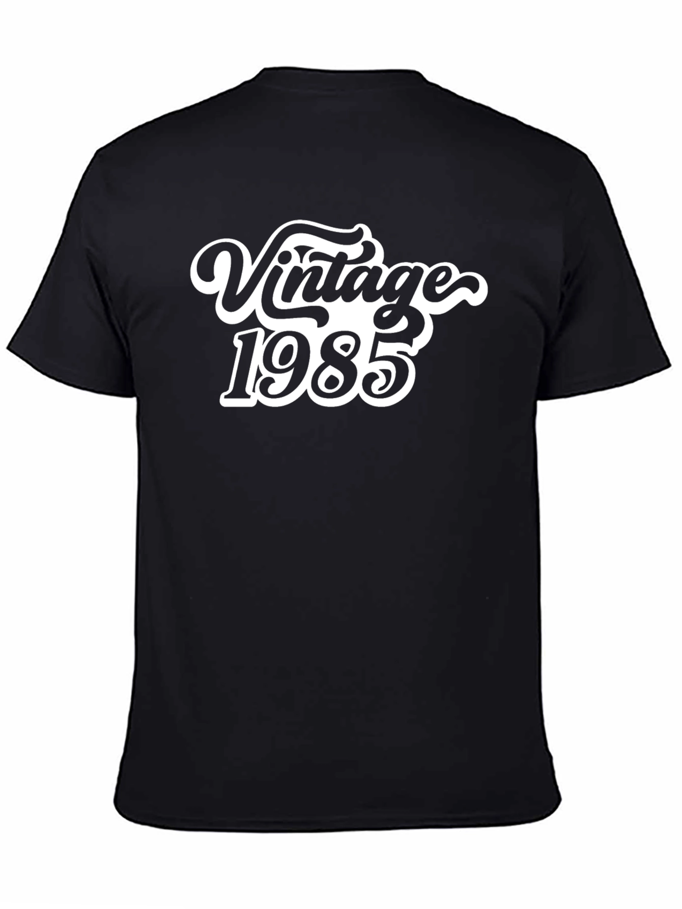 Black Vintage 1985 Graphic T-Shirt - Retro Style view 4