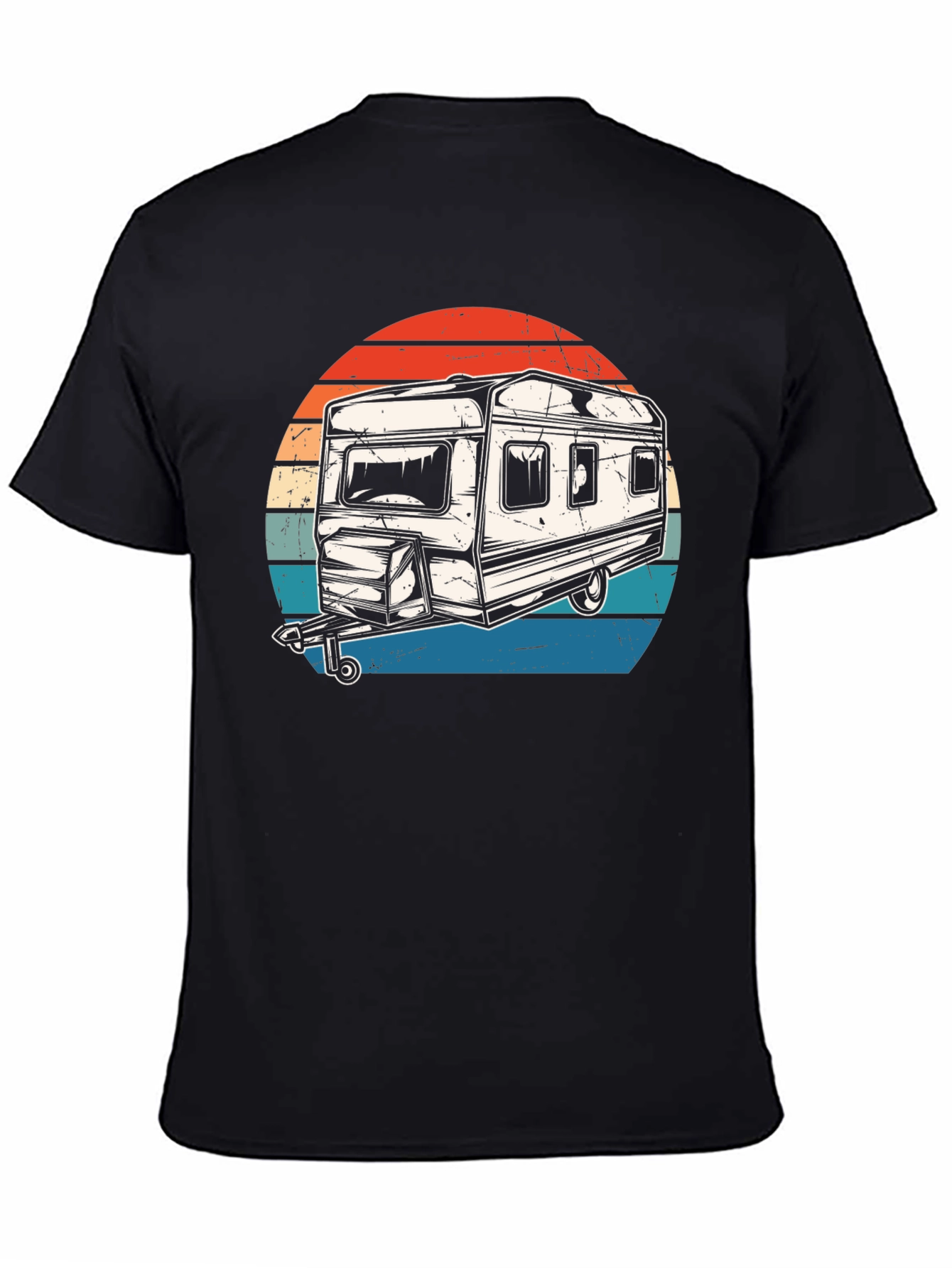 Retro Camper Graphic T-Shirt - Adventure Ready! - 4
