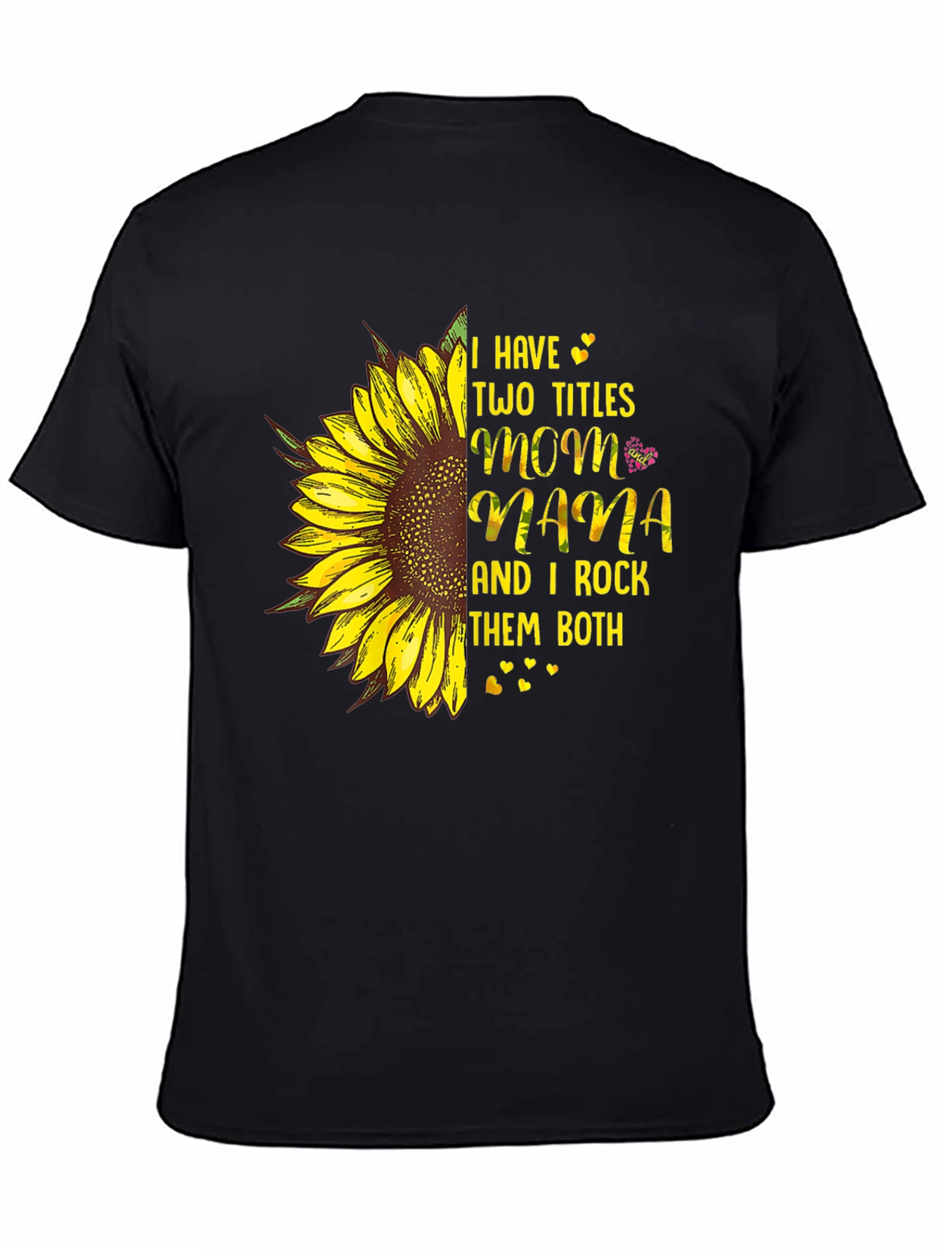 Mom & Mama Sunflower Graphic T-Shirt - 4