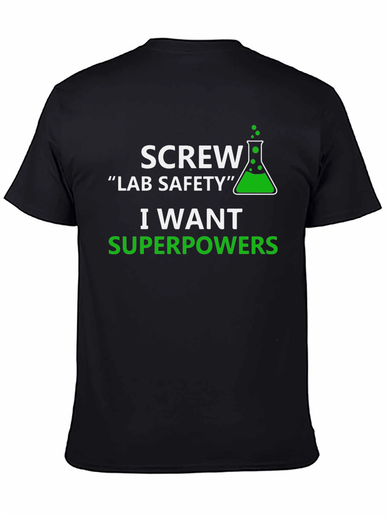 Black Screw Lab Safety T-Shirt - Superpowers view 4