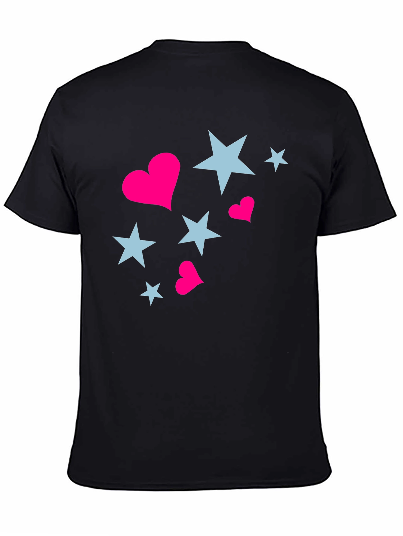Black Stars & Hearts Black Tee view 4