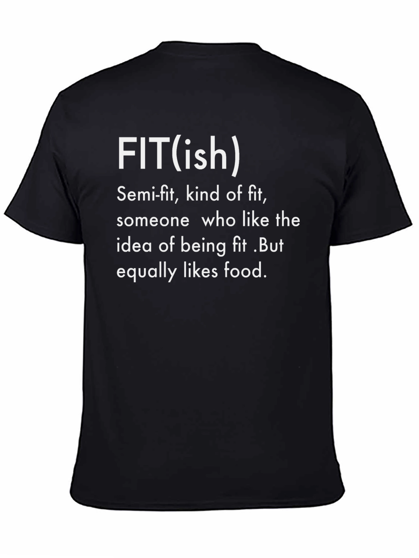 Black Fit(ish) Graphic T-Shirt - Semi-Fit, Food Loving view 4