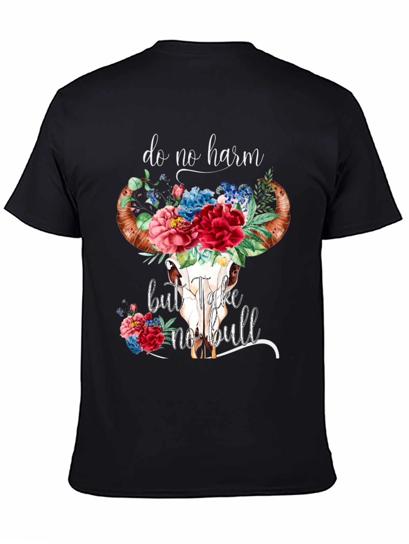 Black Do No Harm Graphic Tee view 4