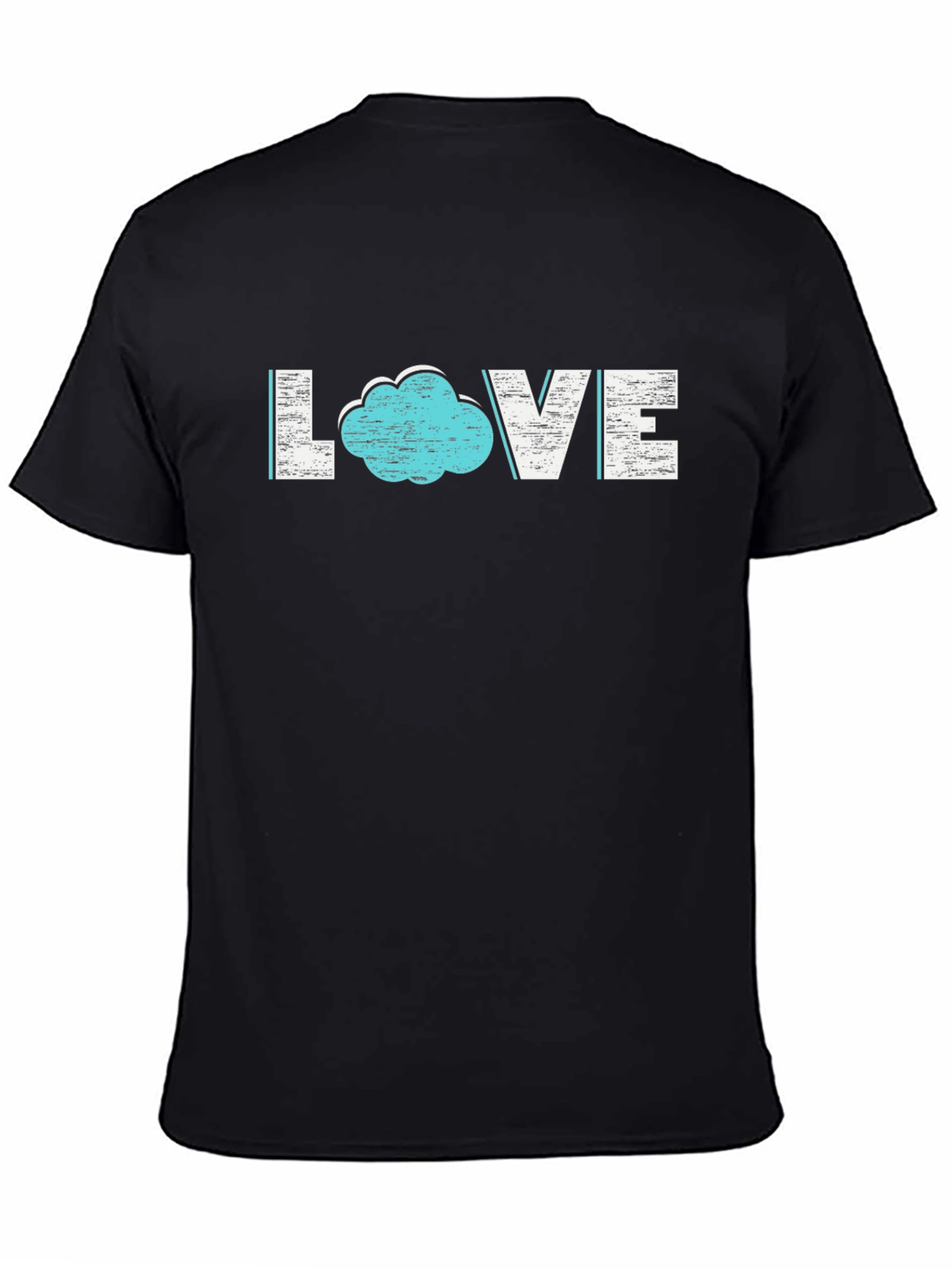 Black Cloud Love T-Shirt - Stylish Graphic Tee view 4