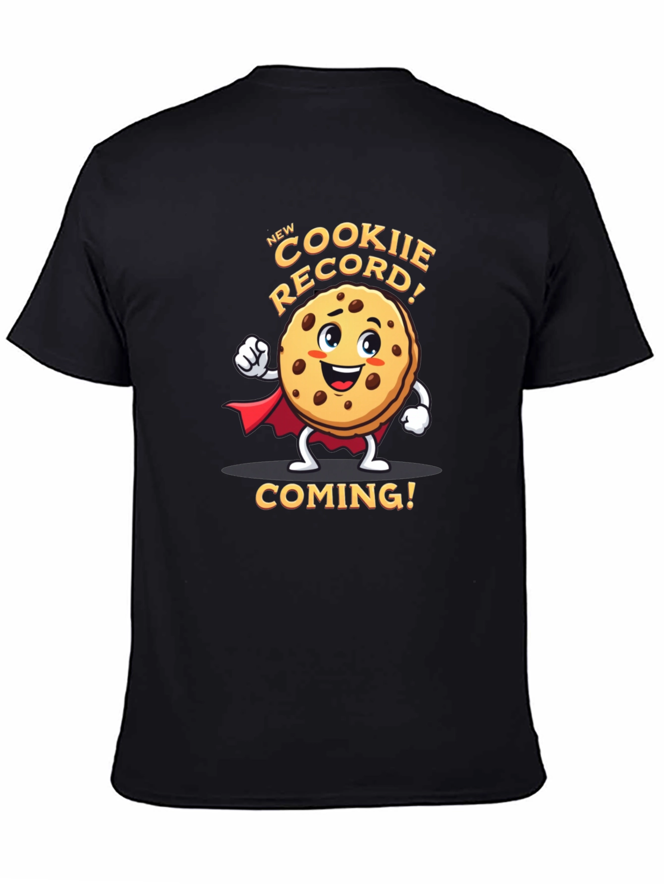Black New Cookie Record T-Shirt view 4