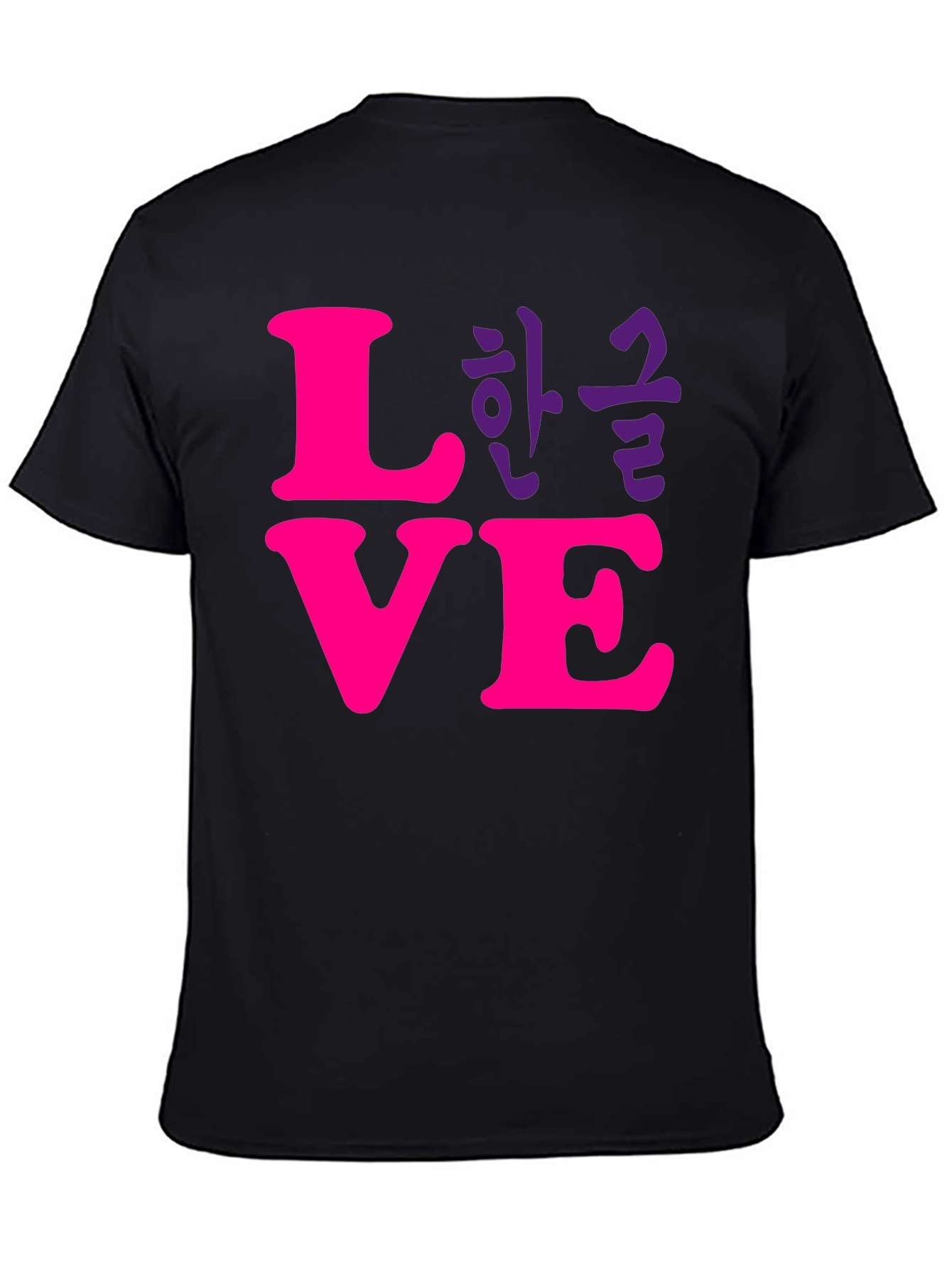 Black Love Korean T-Shirt - Stylish Graphic Tee view 4