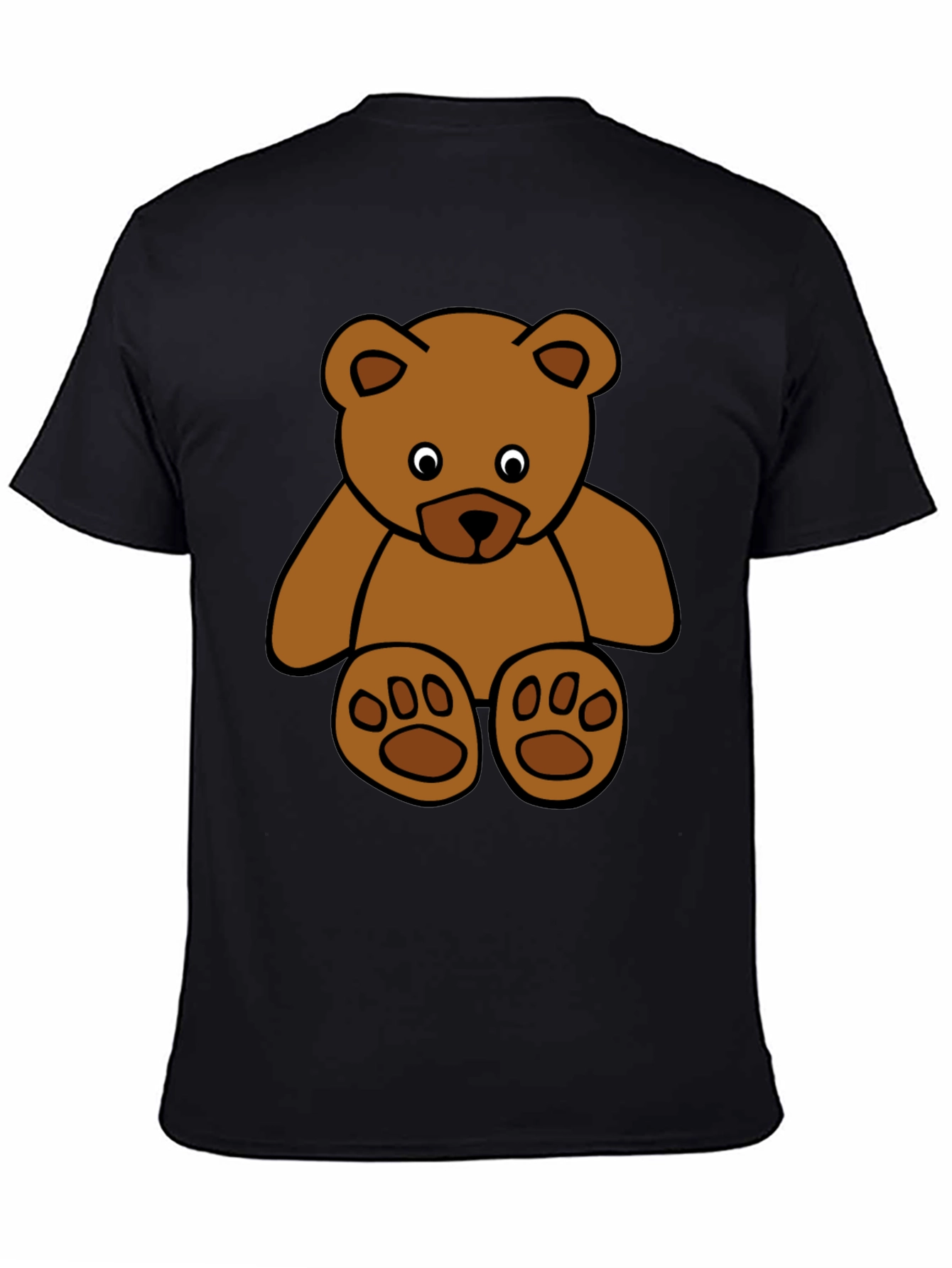 Black Teddy Bear Graphic Tee - Soft Cotton Blend view 4