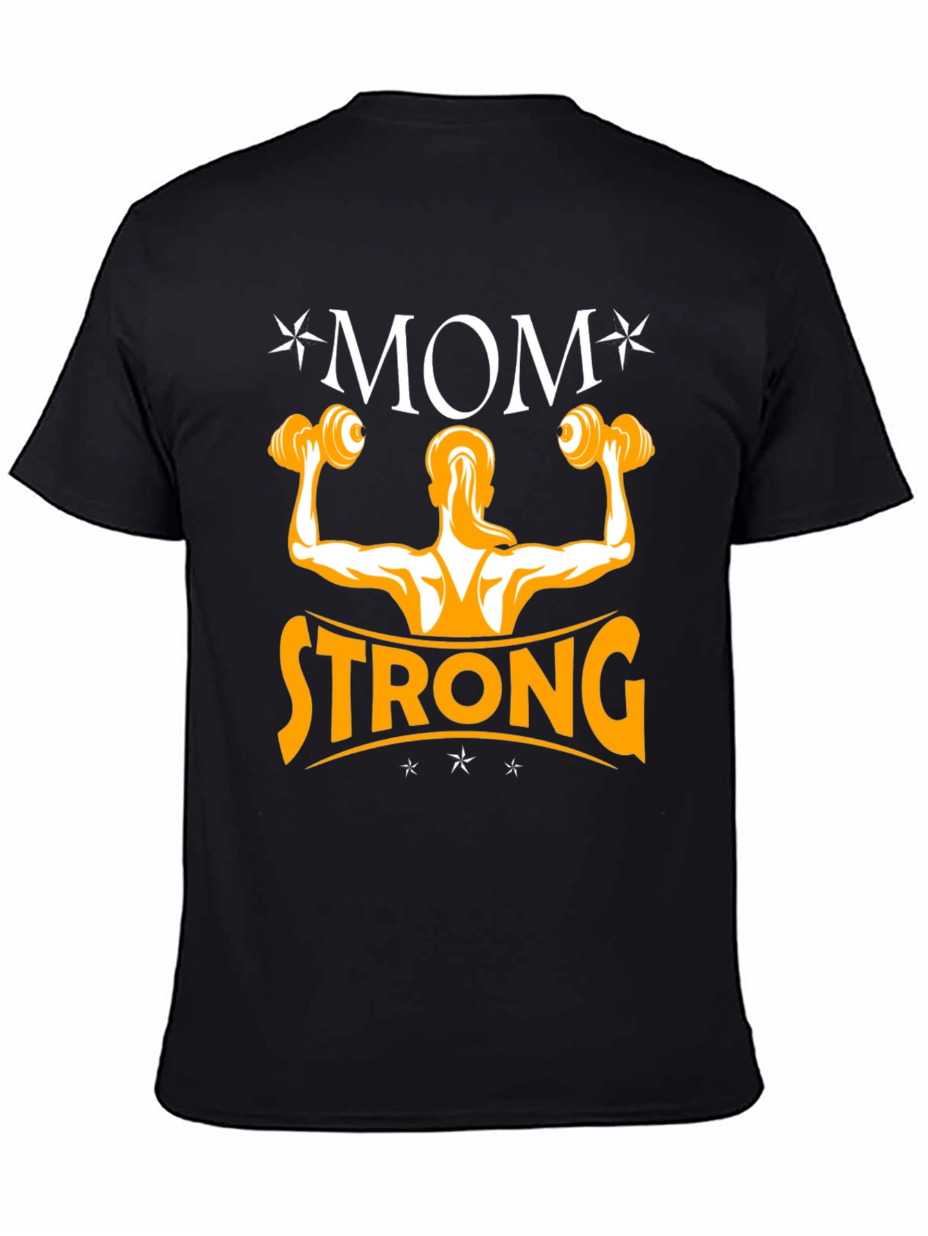 Black Mom Strong Black T-Shirt view 4