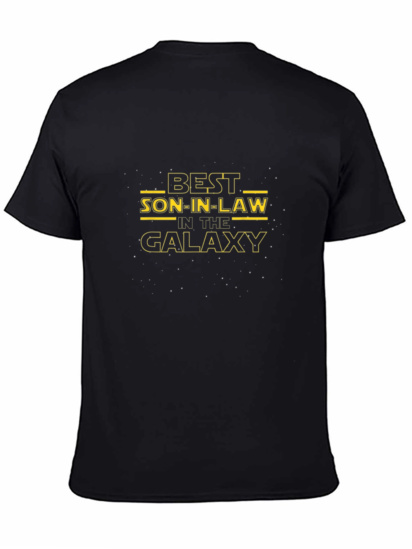 Black Best Son-in-Law in the Galaxy T-Shirt - Black view 4