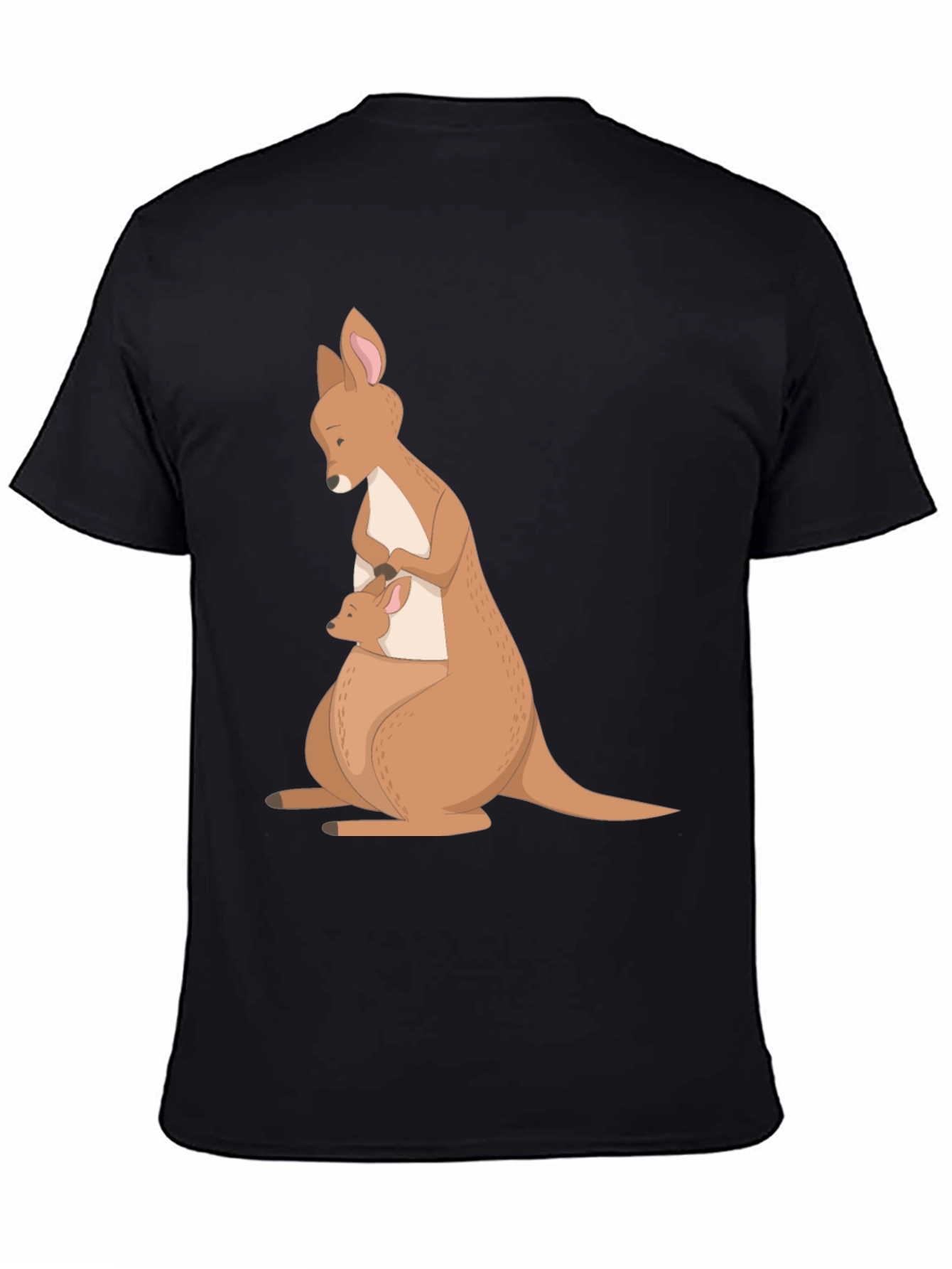 Black Kangaroo Mom & Baby T-Shirt - Soft Cotton Blend view 4