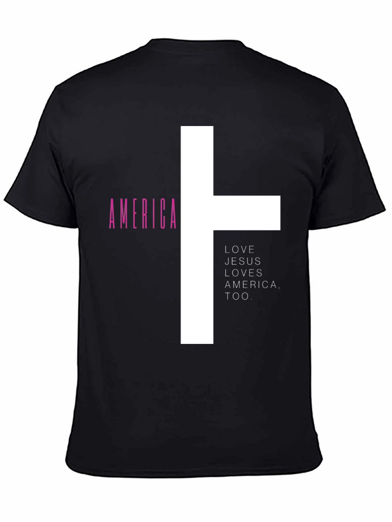 Love Jesus Loves America Graphic Tee - 4