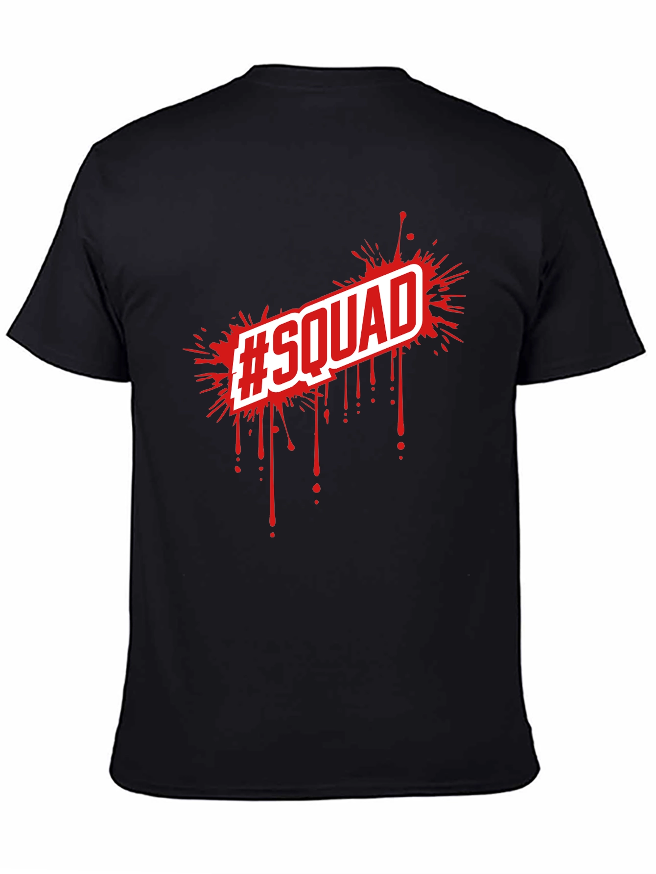 Black Squad Tee - Black Graphic T-Shirt view 4