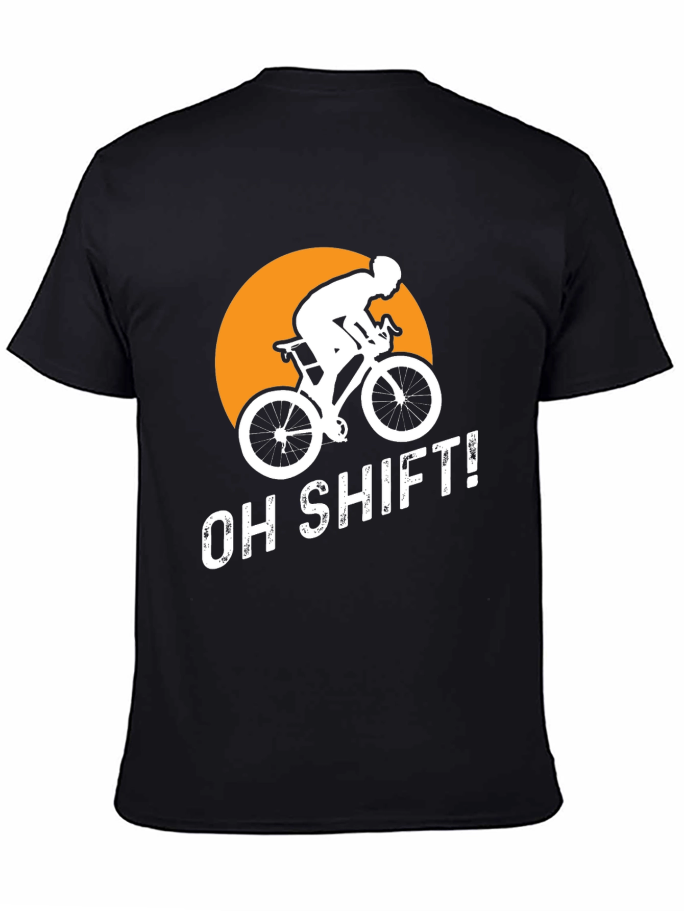 Black Oh Shift! Cyclist Graphic Tee view 4