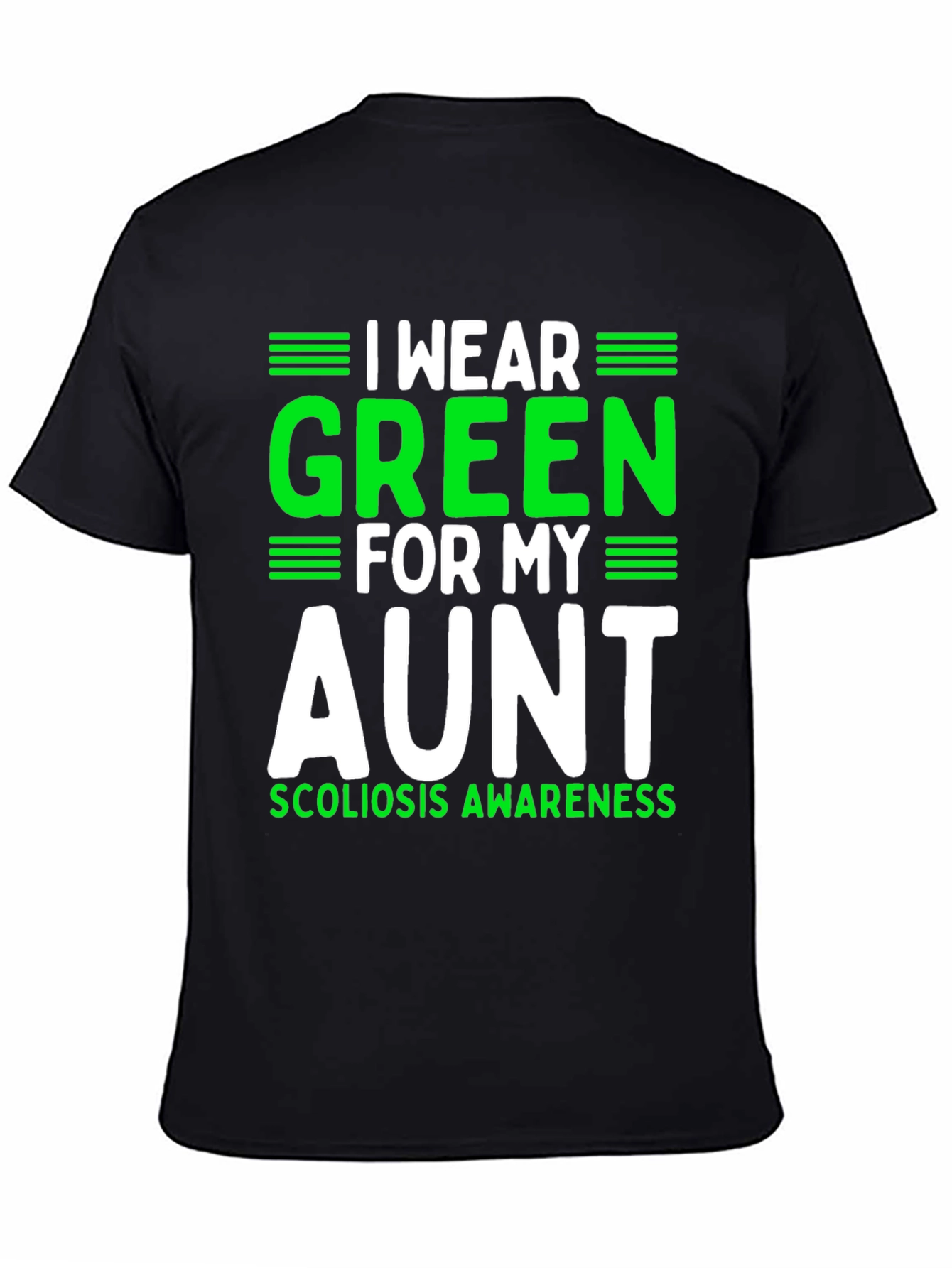 Green Ribbon Scoliosis Awareness T-Shirt - 4