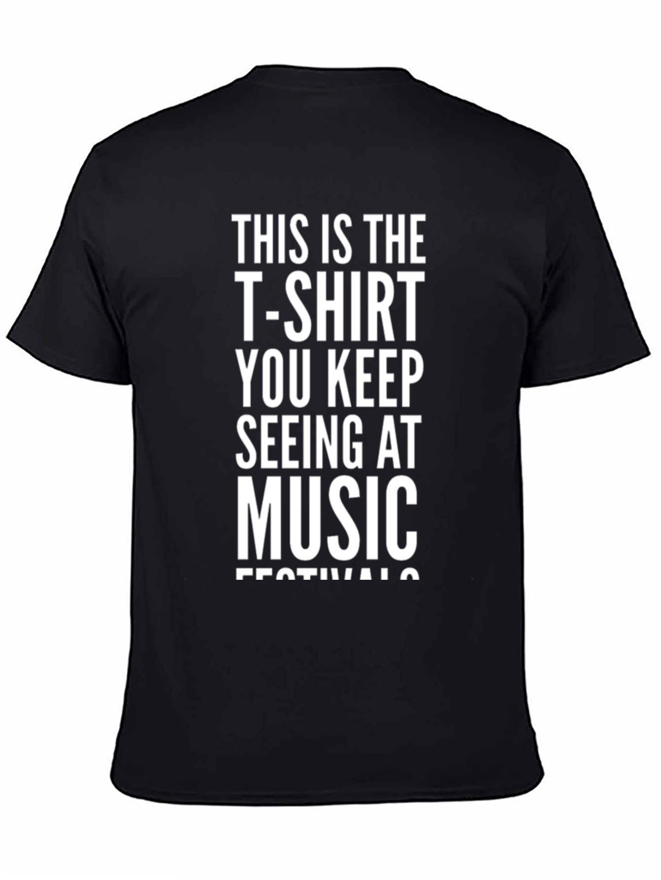 Black Music Festival T-Shirt - Funny Novelty Tee view 4