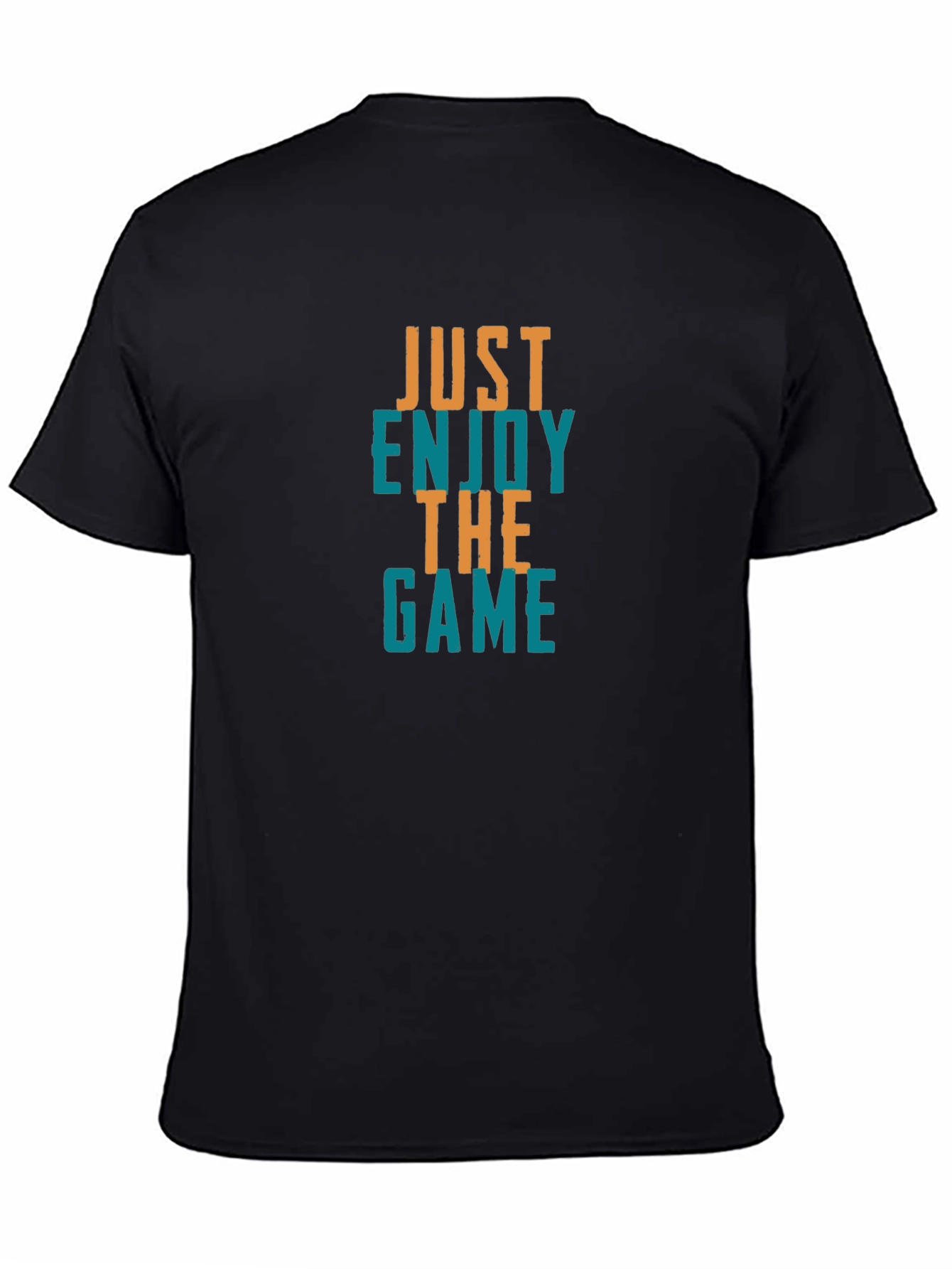 Black Just Enjoy The Game Graphic Tee view 4