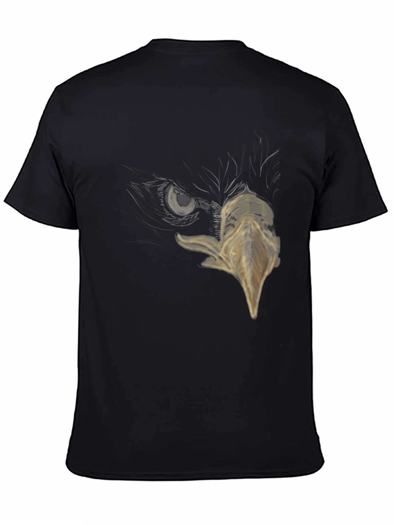 Black Eagle Eye Graphic Print T-Shirt view 4