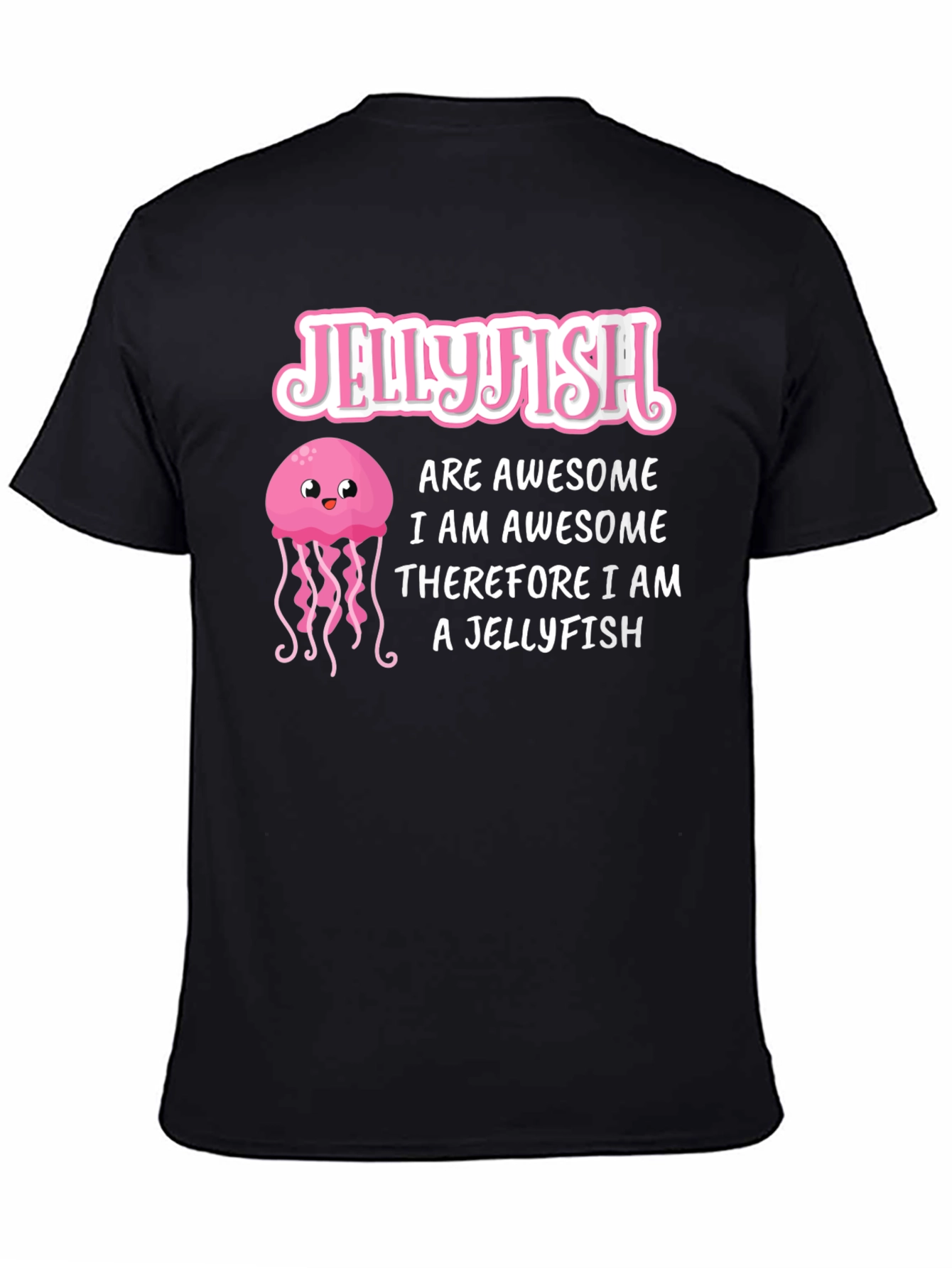 Black Jellyfish Lover T-Shirt - Awesome Jellyfish Design view 4