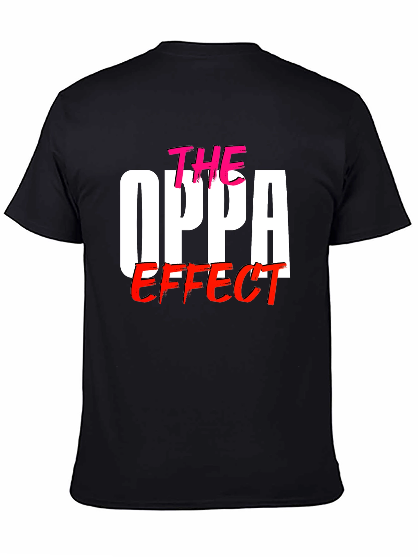 Black The Oppa Effect Graphic T-Shirt view 4