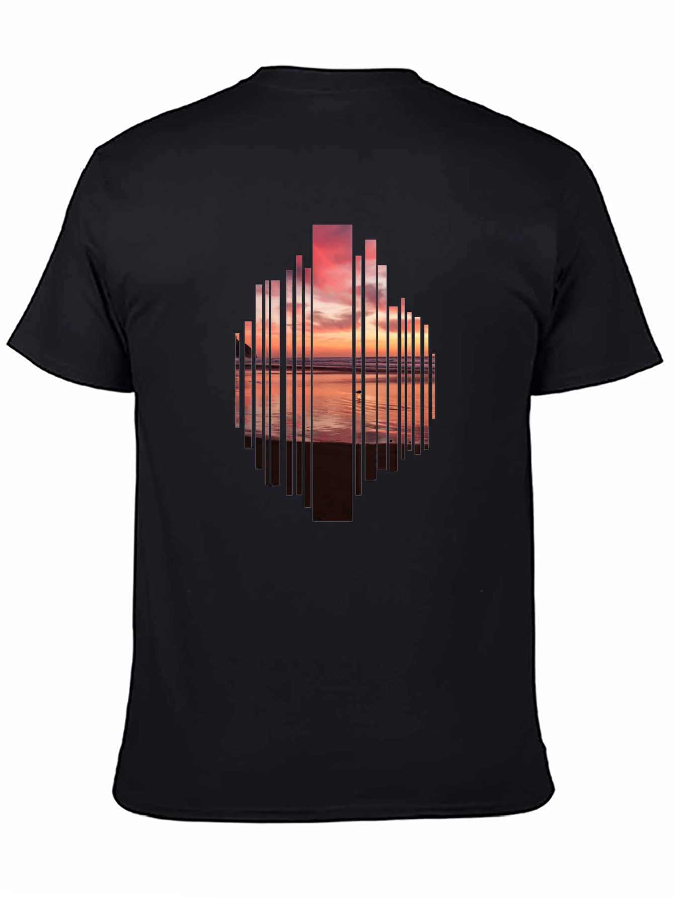 Black Sunset Cityscape Graphic Tee - Modern Style view 4