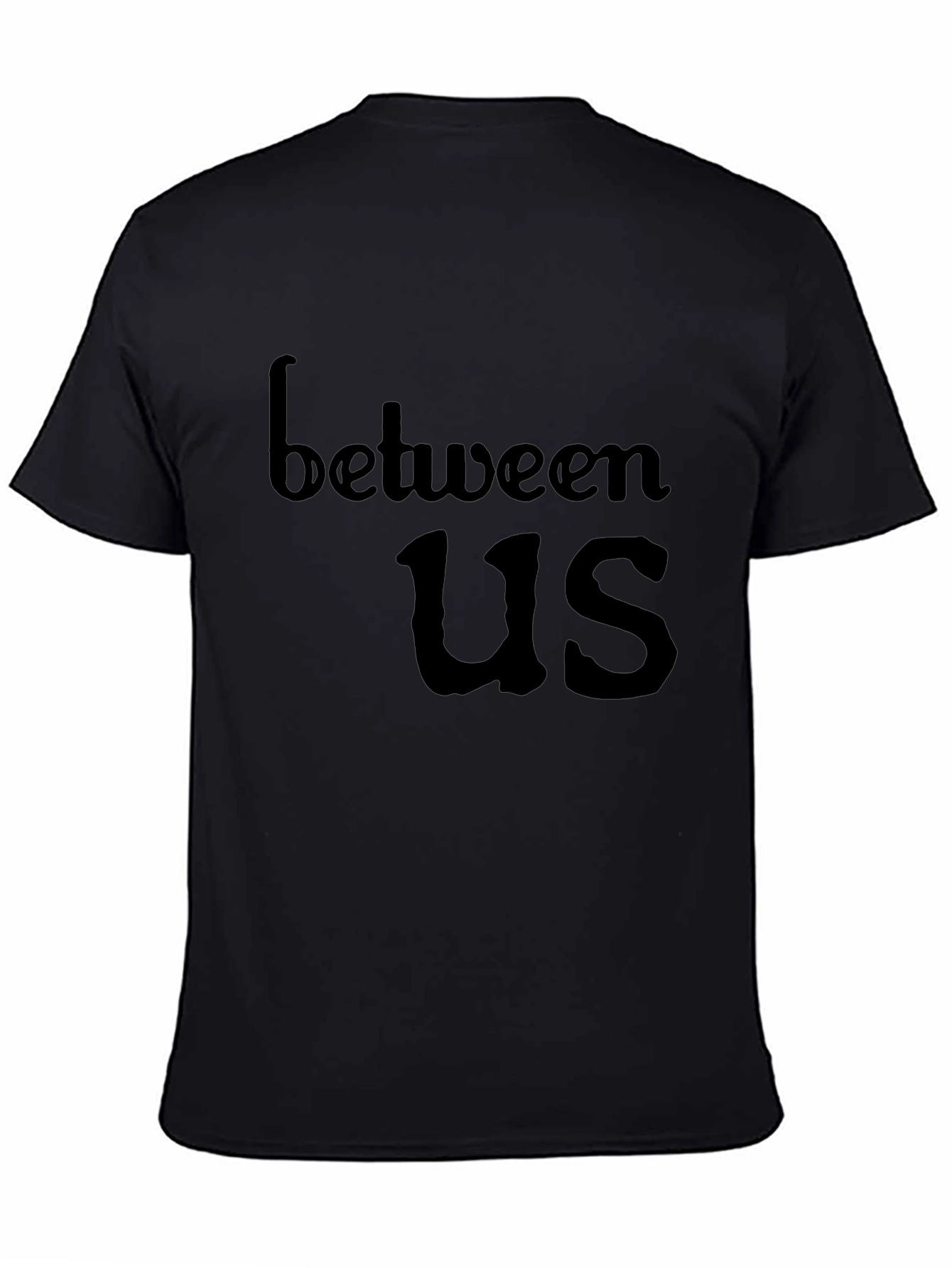 Black Between Us Black T-Shirt - Casual Style view 4
