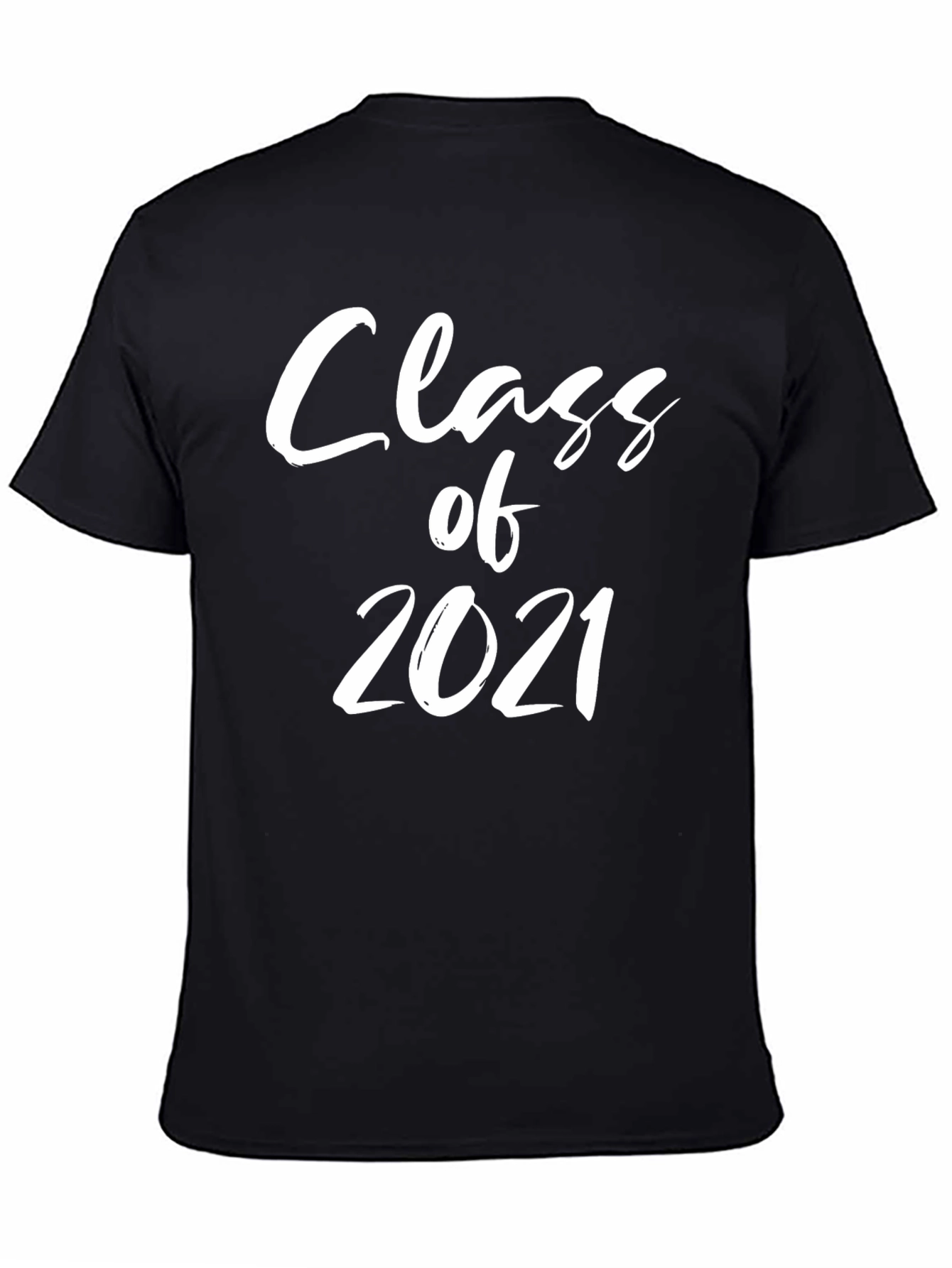 Black Class of 2021 Graduation T-Shirt view 4