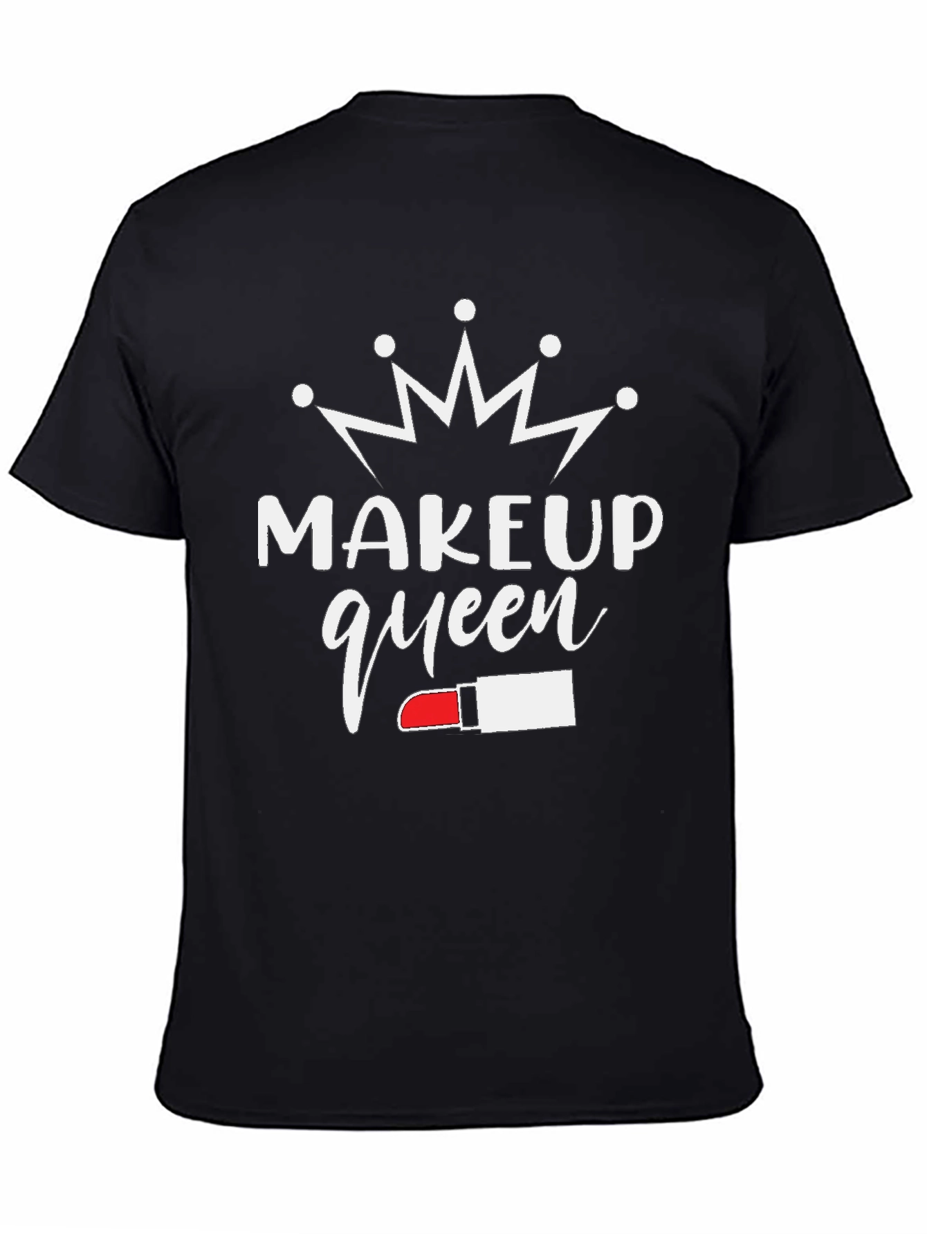 Black Makeup Queen T-Shirt - Stylish Graphic Tee view 4