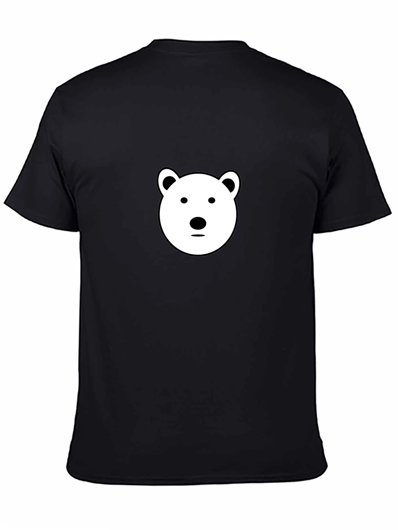 Black Cool Bear Graphic Black T-Shirt view 4